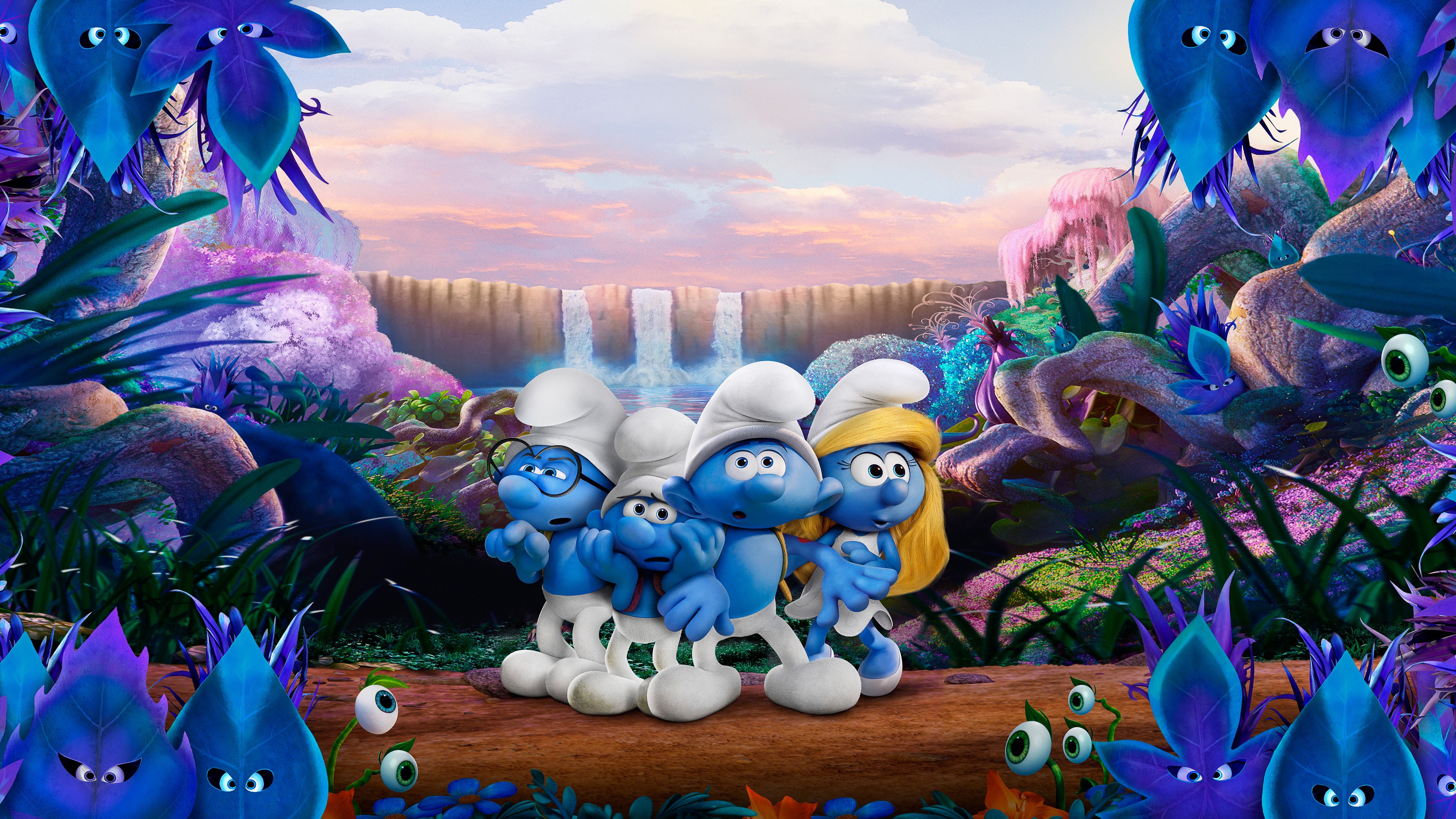smurfs the lost village, smurfs, 2017 movies, movies, animated movies, 4k, 5k, hd, HD Wallpaper
