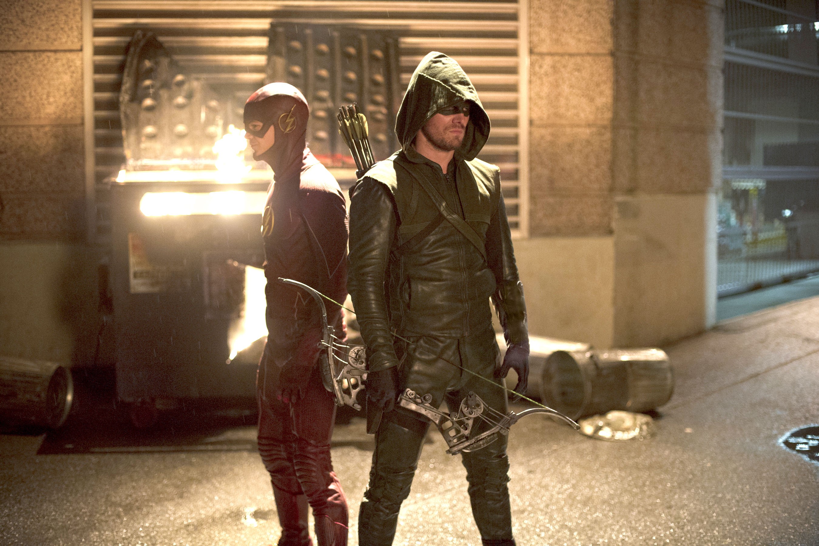 the flash, arrow, tv shows, super heroes, HD Wallpaper