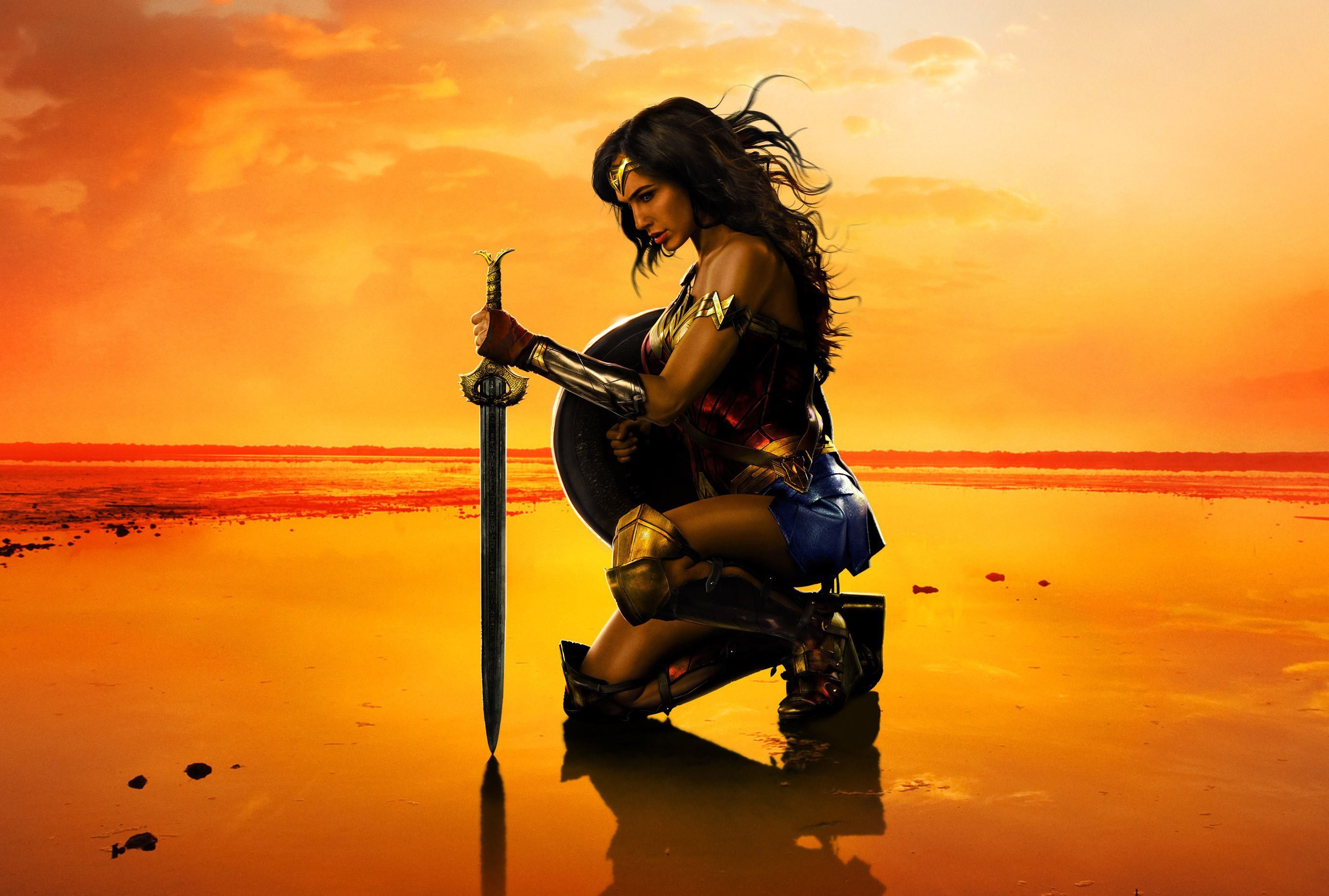 wonder woman, movies, super heroes, 2017 movies, 4k, hd, poster, HD Wallpaper