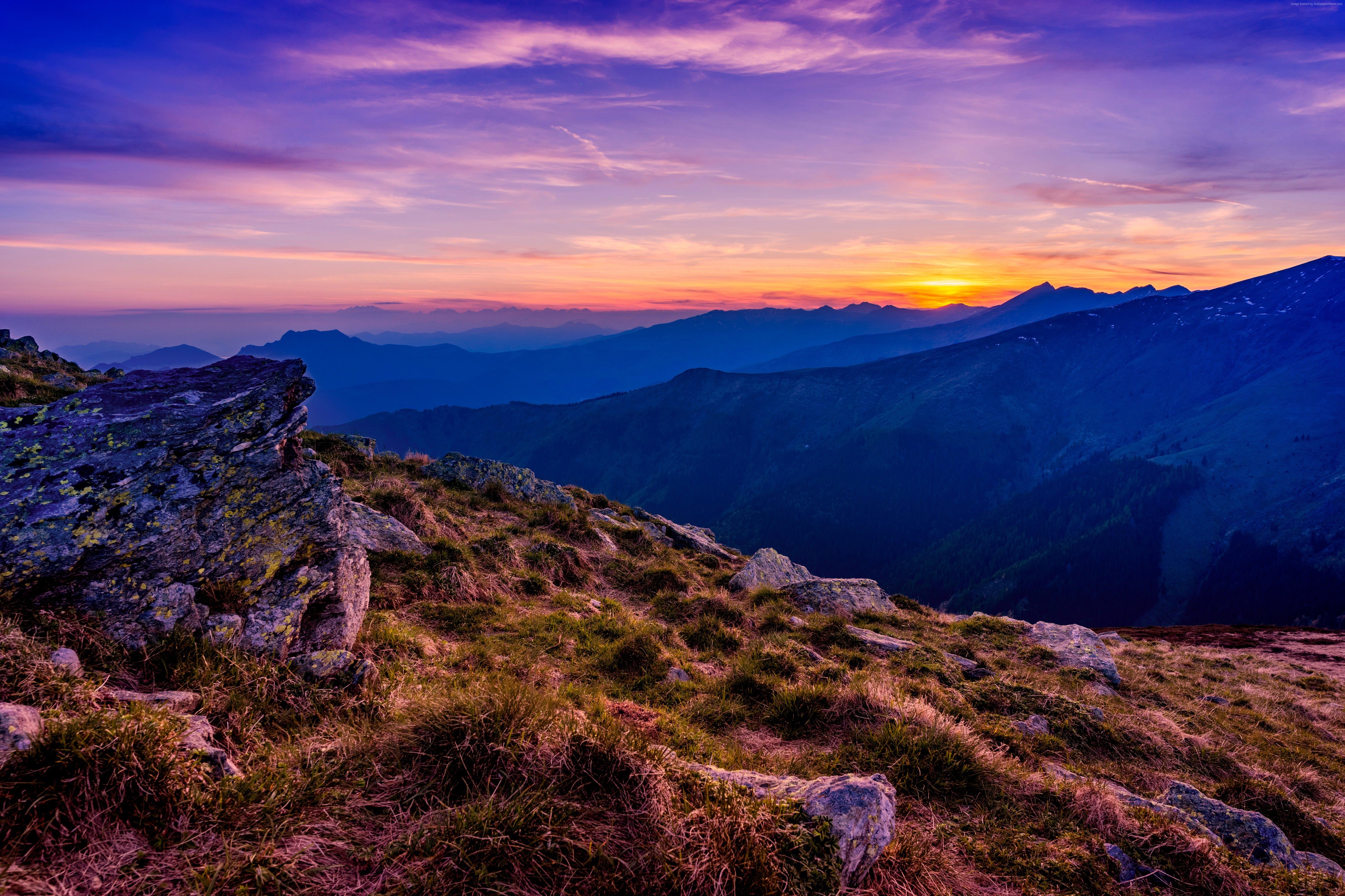 mountains, clouds, 5k, nature, hd, 4k, 8k, HD Wallpaper