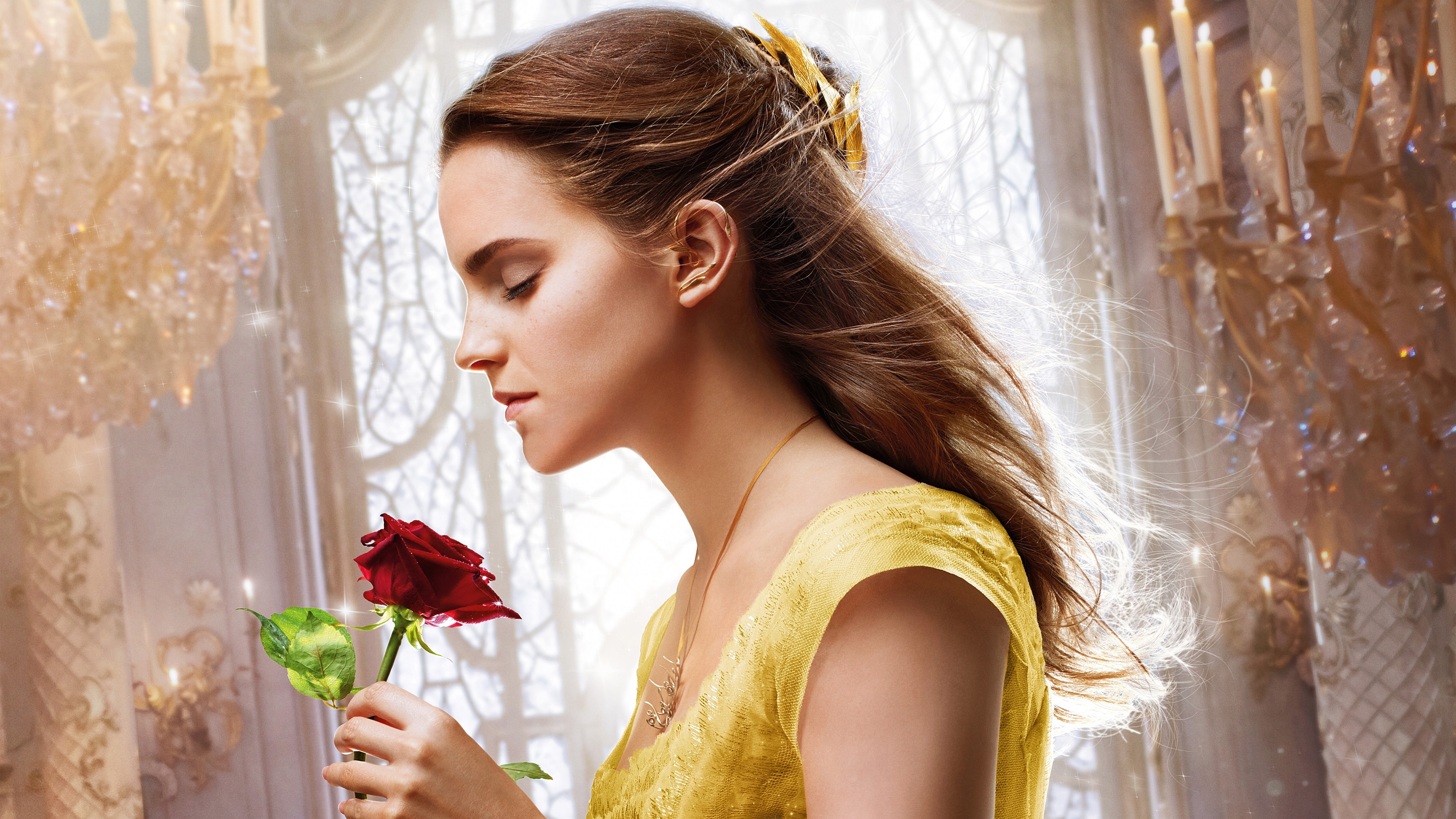 beauty and the beast, 2017 movies, movies, 4k, 5k, emma watson, HD Wallpaper