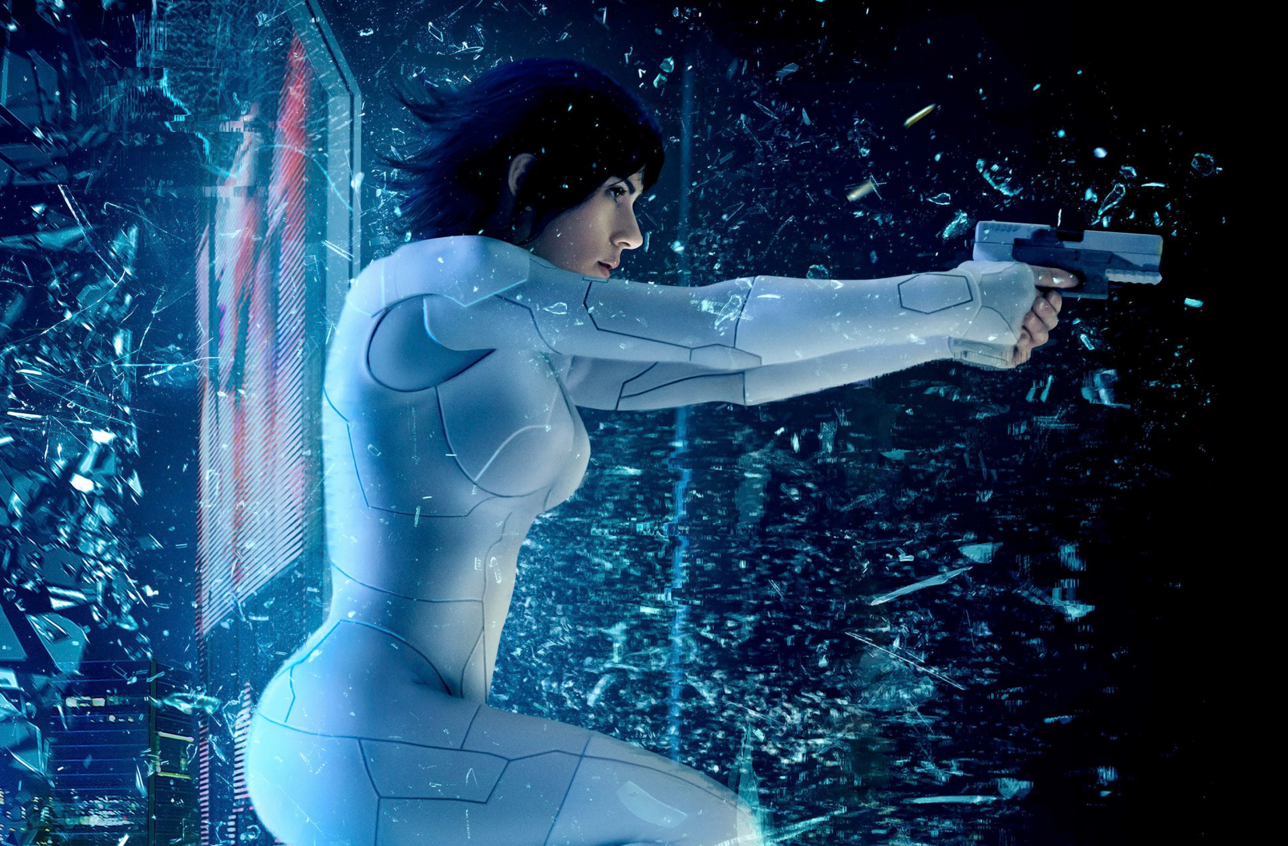 ghost in the shell, 2017 movies, movies, scarlett johansson, HD Wallpaper