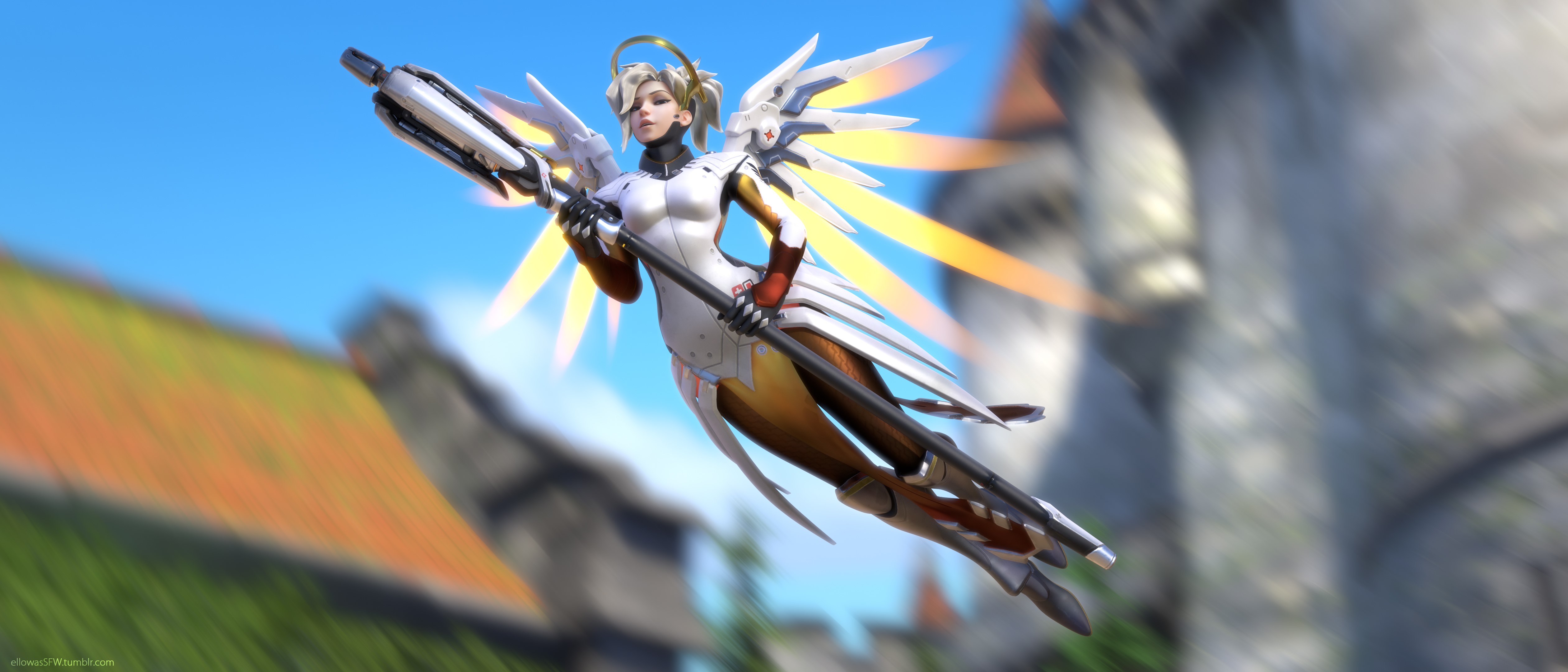 mercy overwatch, overwatch, games, xbox games, ps games, pc games, deviantart, HD Wallpaper