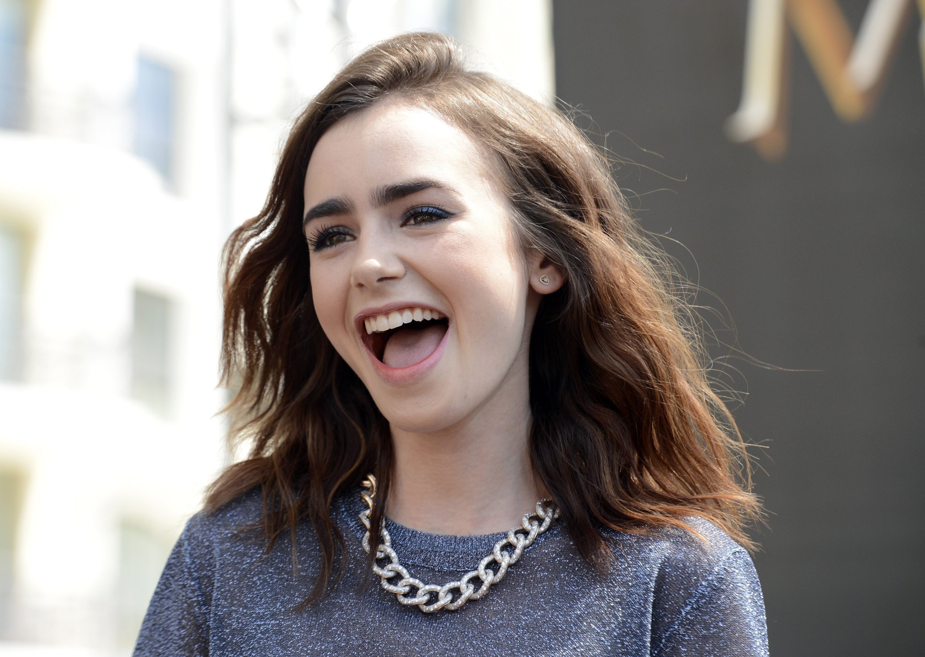 lily collins, girls, celebrities, model, smiling, HD Wallpaper