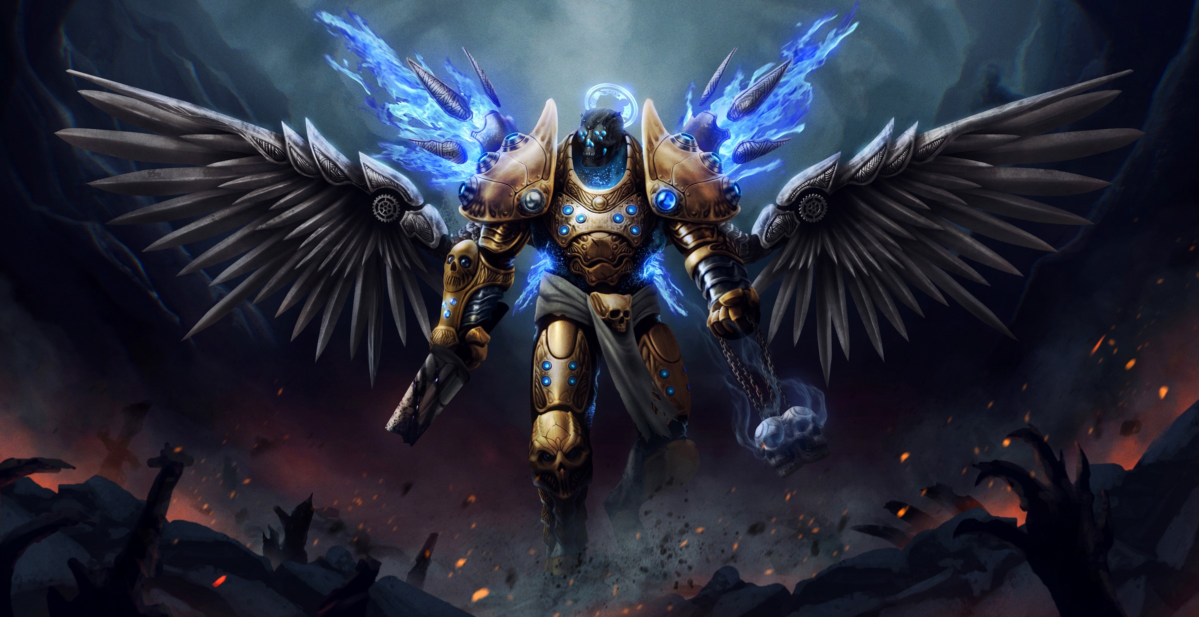 fantasy, artist, digital art, hd, deviantart, warrior, HD Wallpaper
