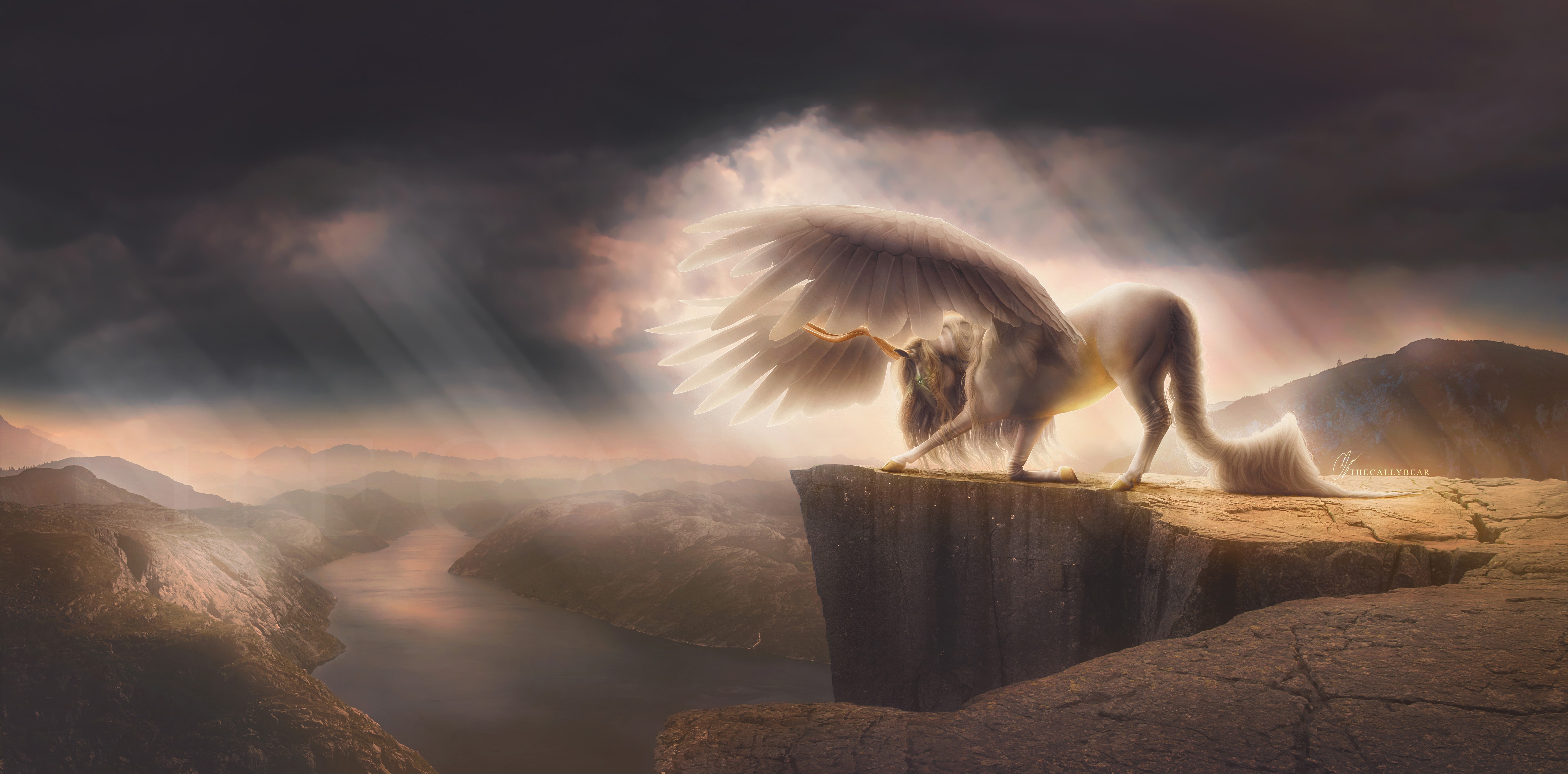 horse, artist, artwork, fantasy, deviantart, HD Wallpaper