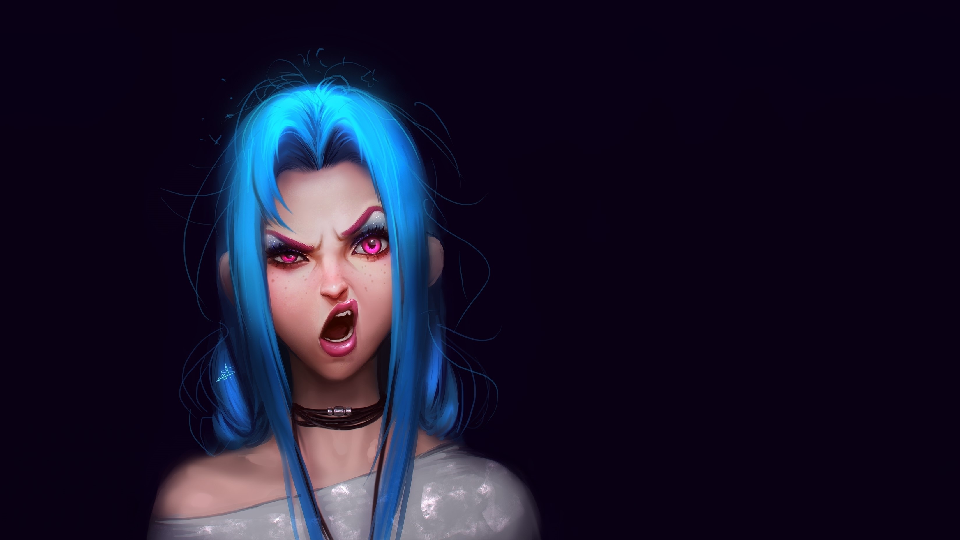 jinx league of legends, league of legends, games, artwork, hd, 4k, HD Wallpaper