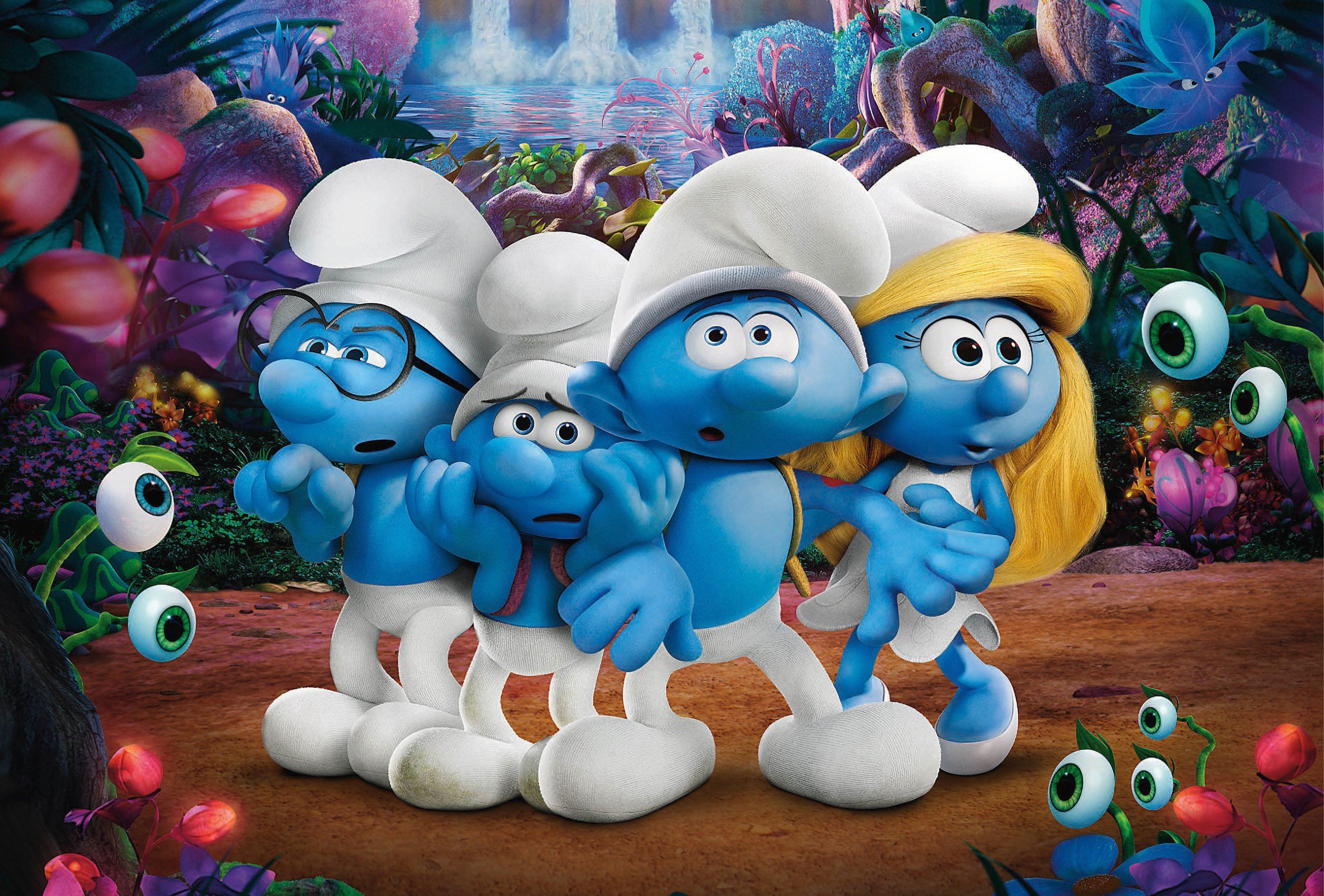 smurfs the lost village, smurfs, 2017 movies, movies, animated movies, HD Wallpaper
