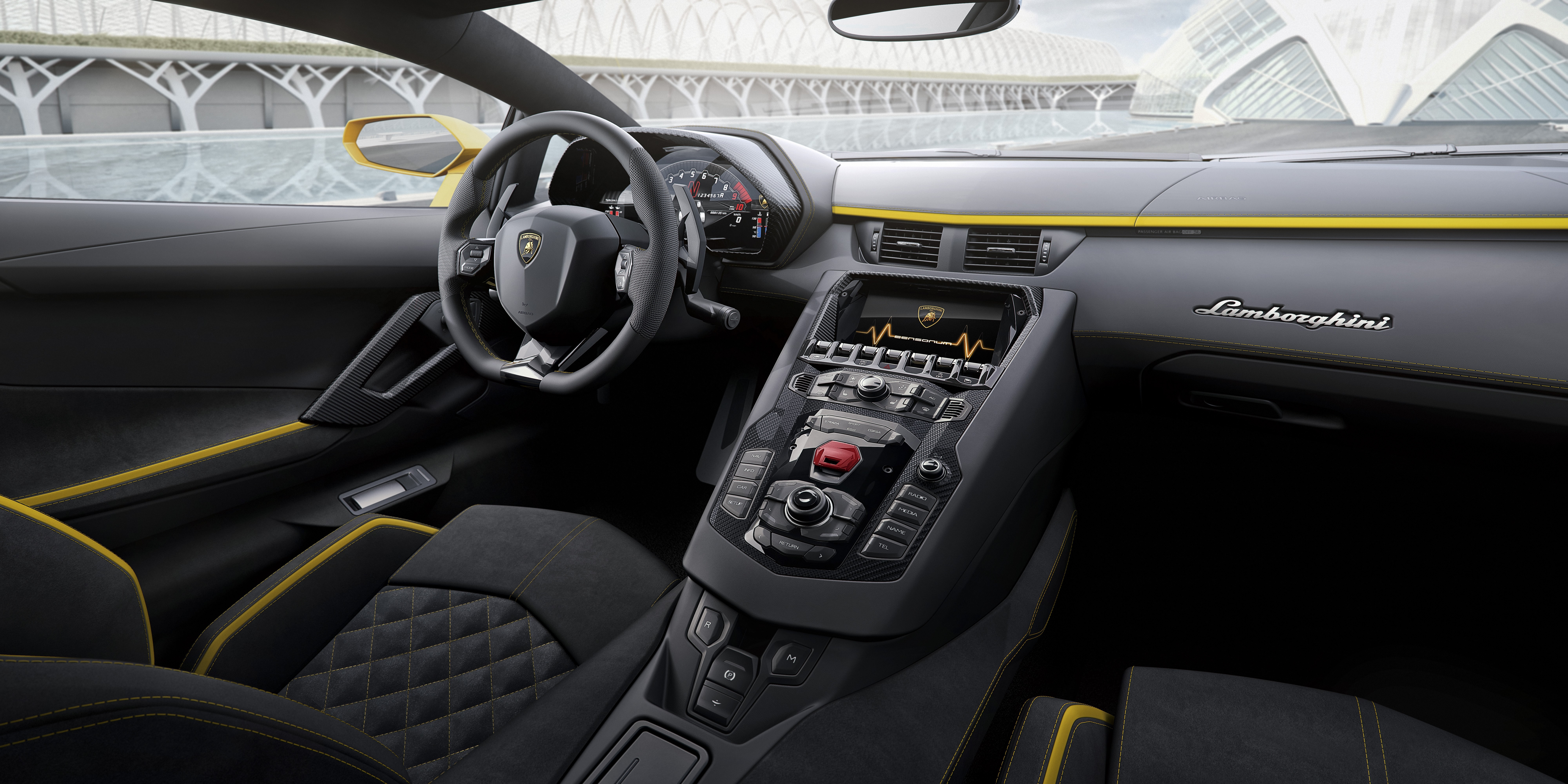 lamborghini aventador s, lamborghini aventador, lamborghini, cars, 2017 cars, 8k, HD Wallpaper