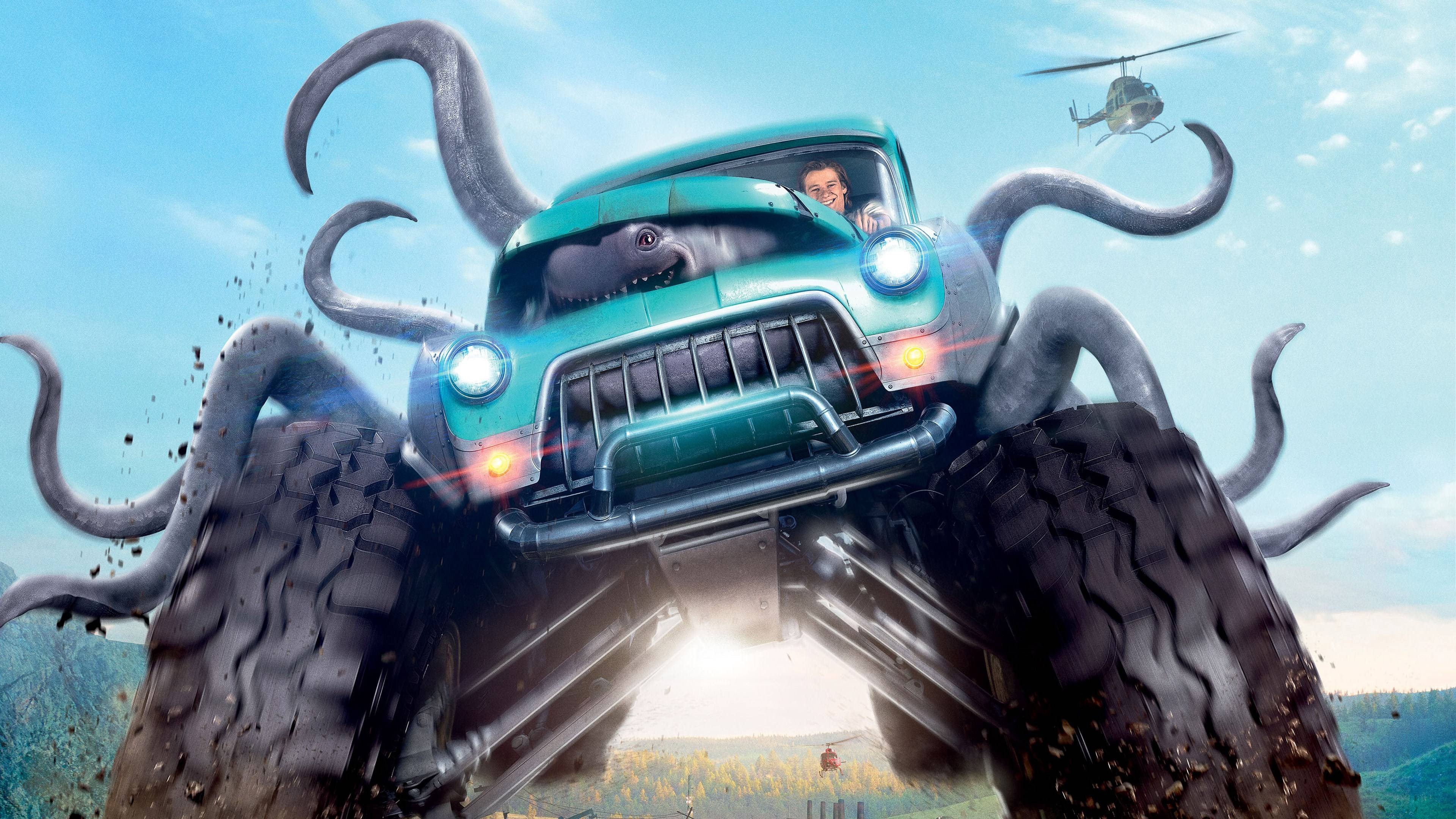 monster trucks, 2017 movies, movies, lucas till, HD Wallpaper