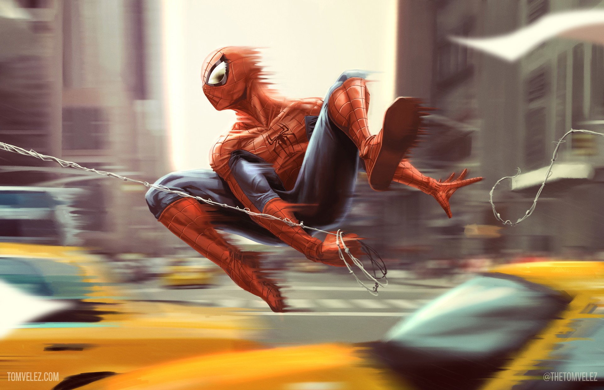 spiderman, artist, digital art, HD Wallpaper