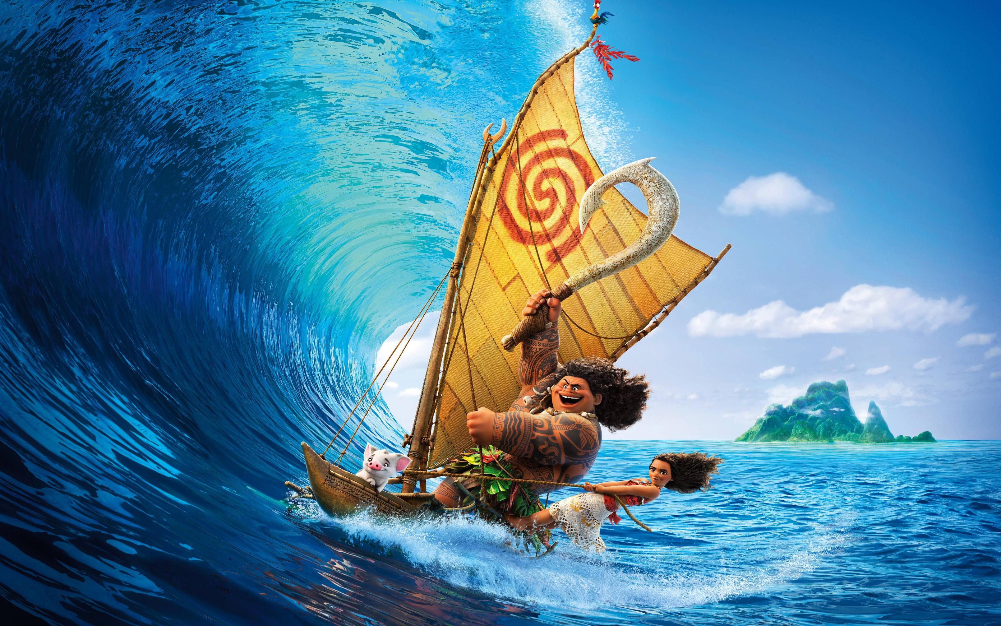 moana, movies, 2016 movies, animated movies, 4k, hd, HD Wallpaper