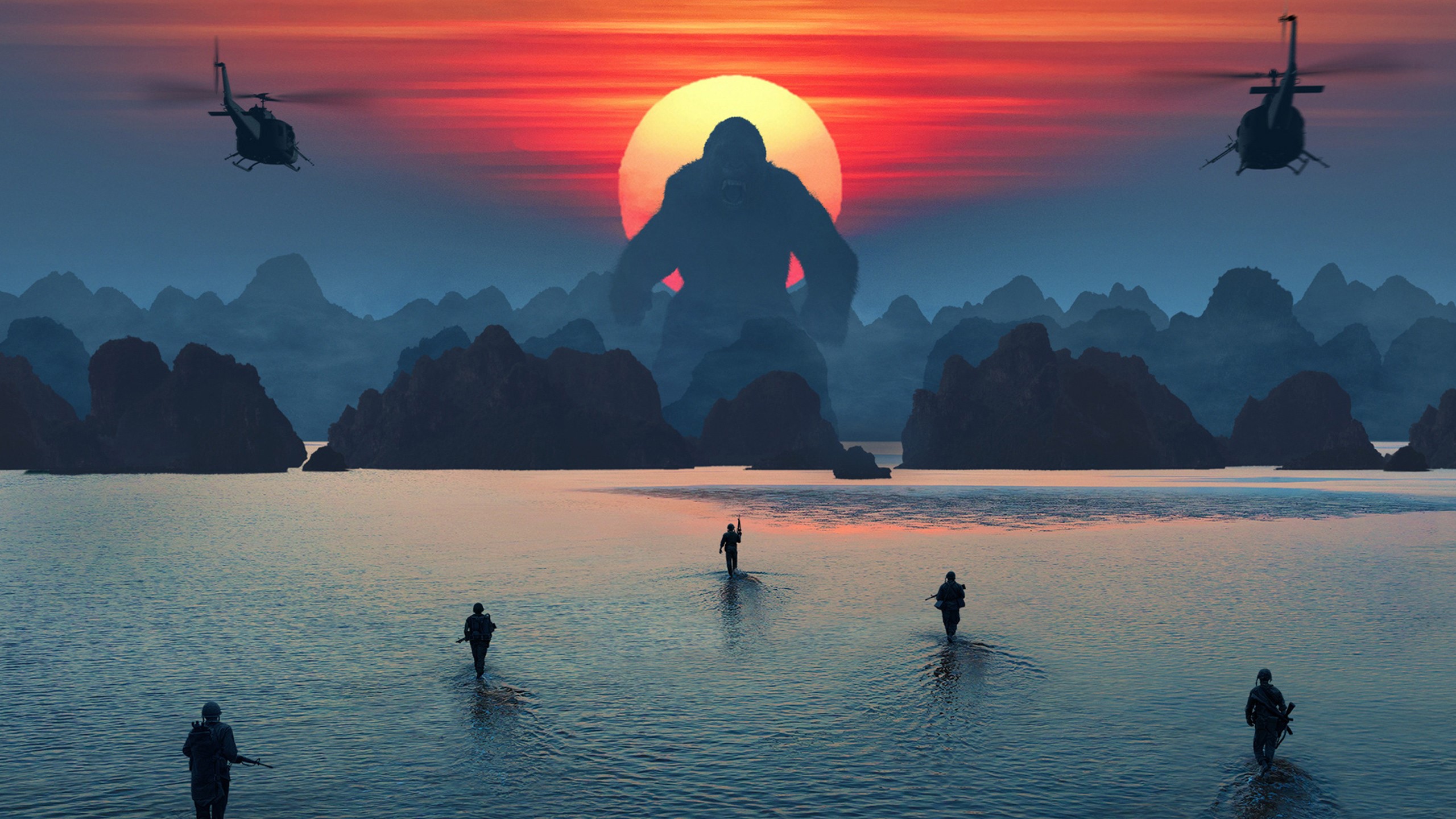 kong skull island, 2017 movies, hd, HD Wallpaper