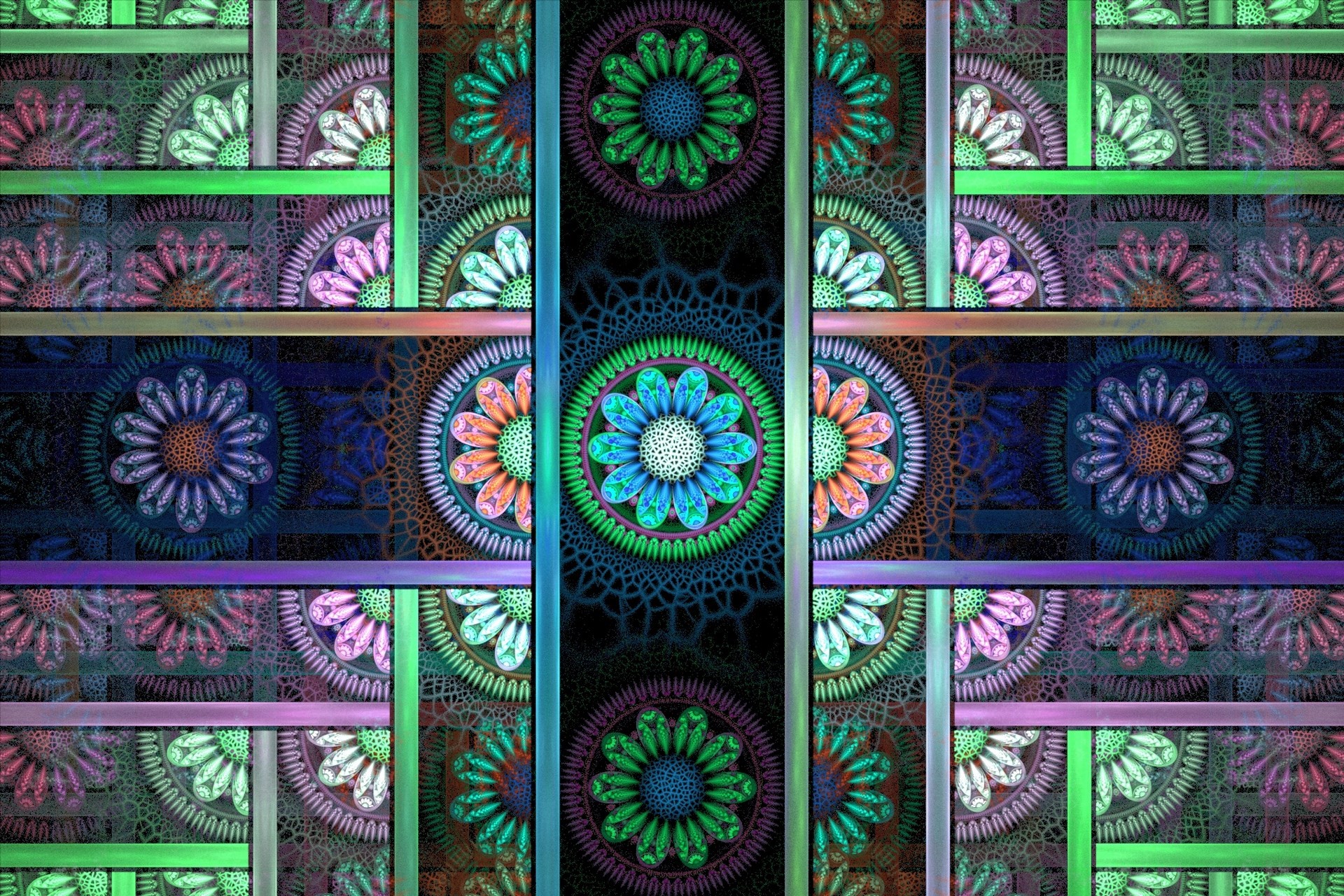 abstract, flowers, artist, art, hd, HD Wallpaper
