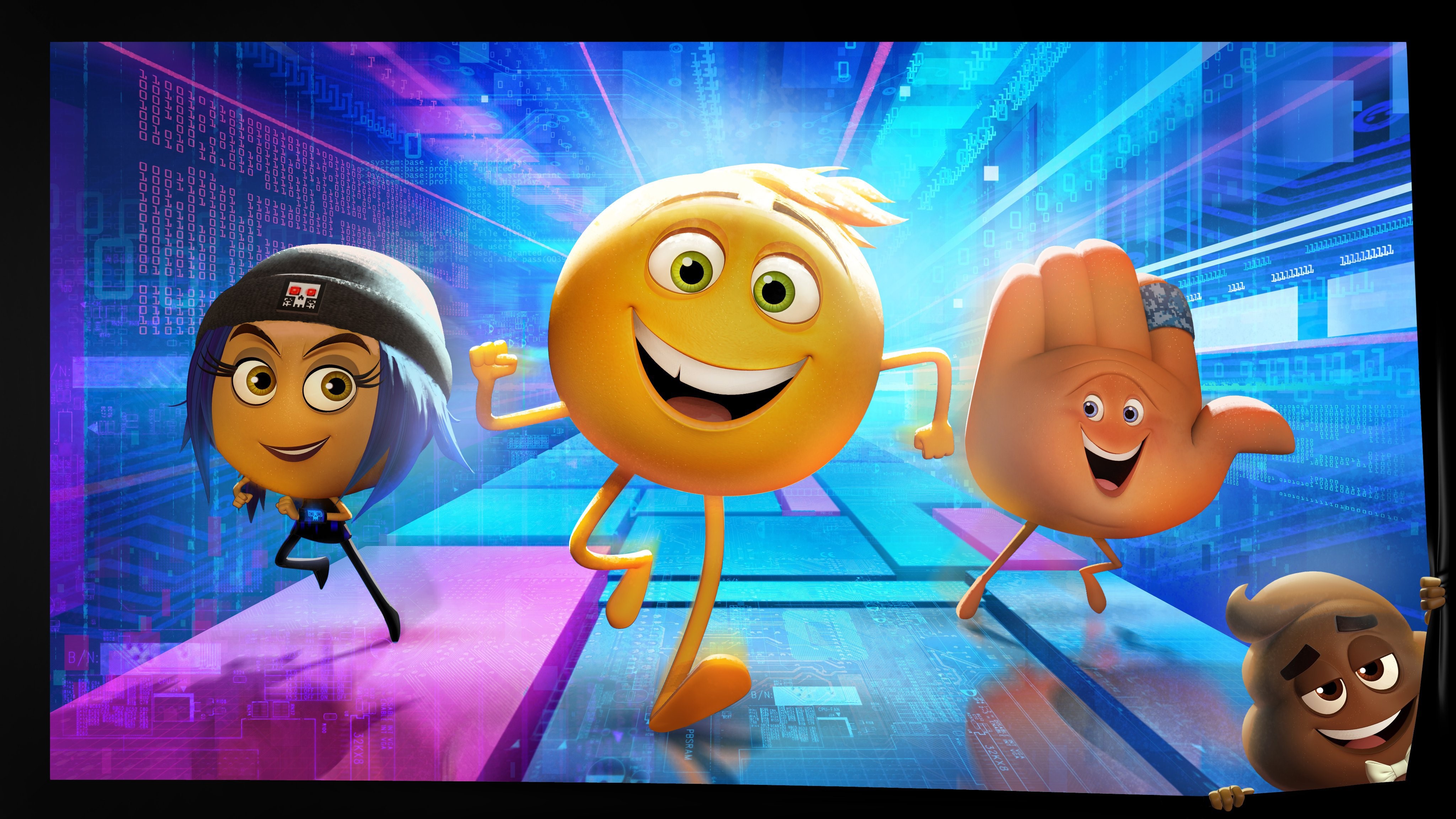 the emoji movie, emojimovie express yourself, 2017 movies, animated movies, movies, HD Wallpaper