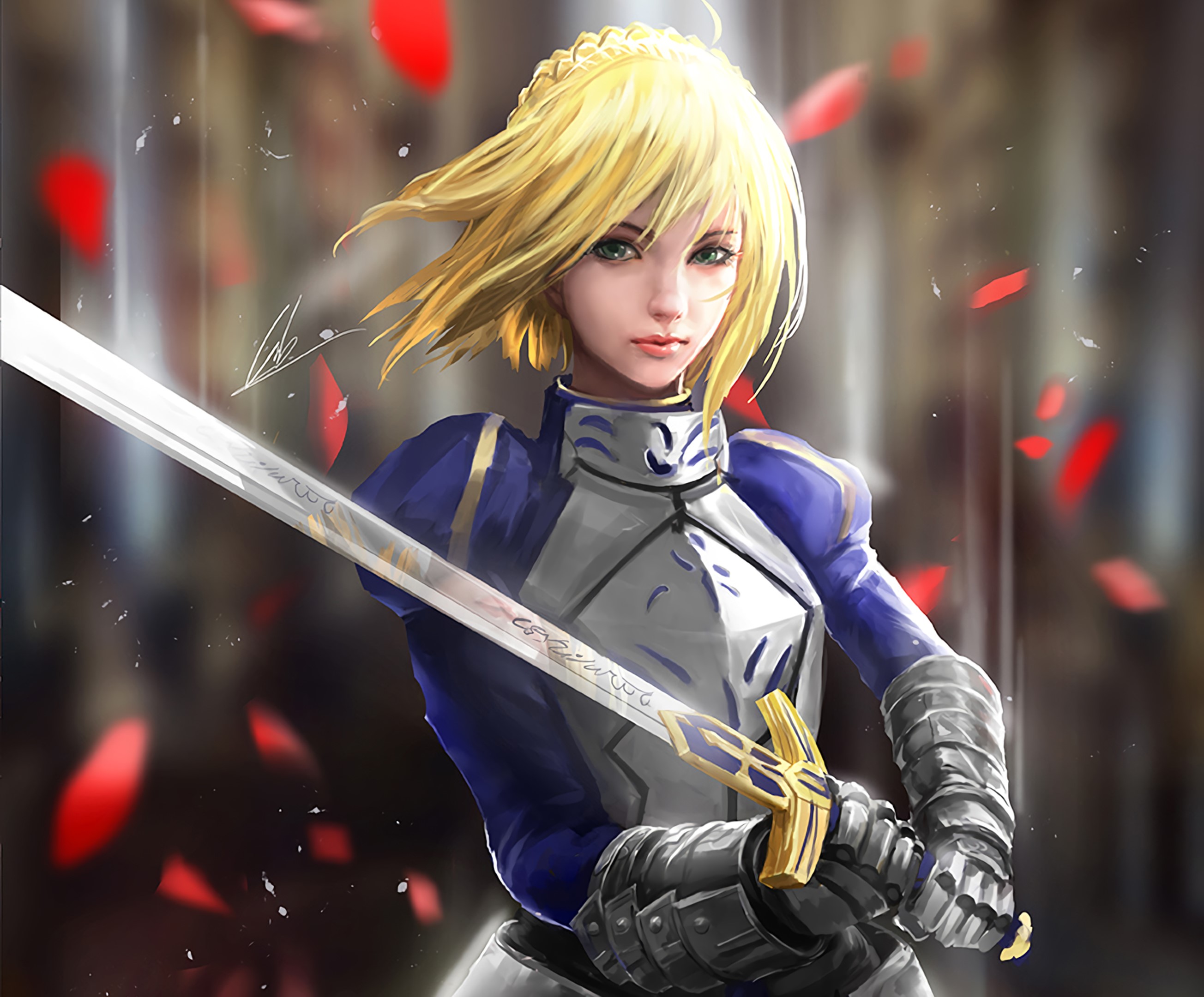 fate stay night, anime girl, anime, hd, HD Wallpaper
