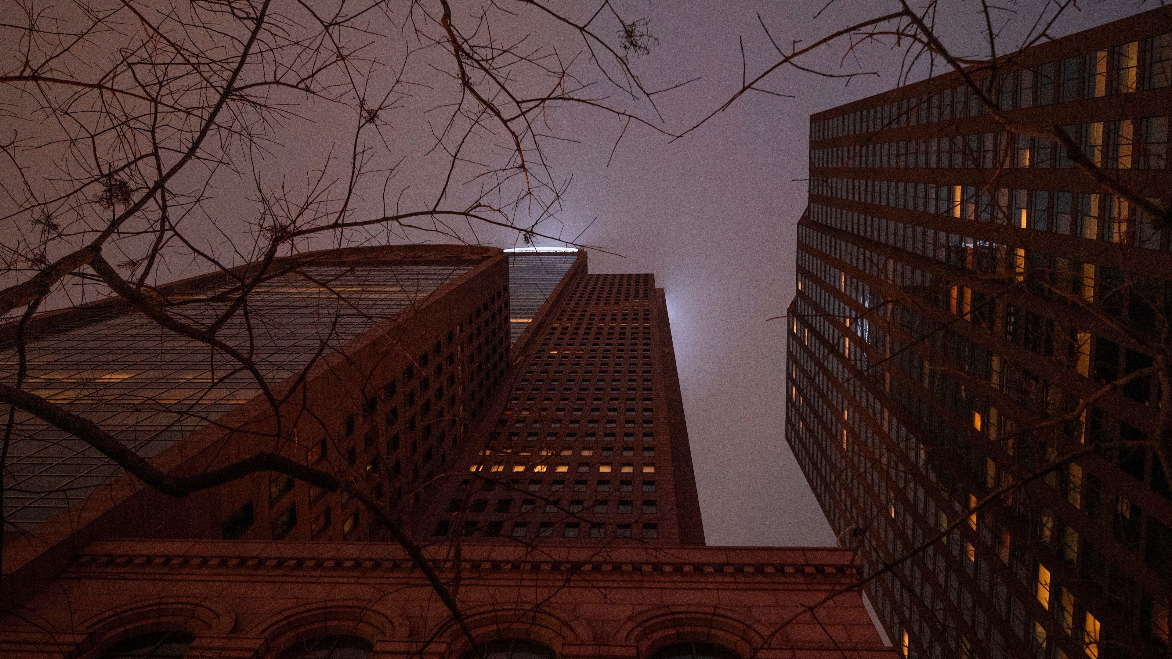 building, skyscraper, architecture, city, night, 4k, HD Wallpaper
