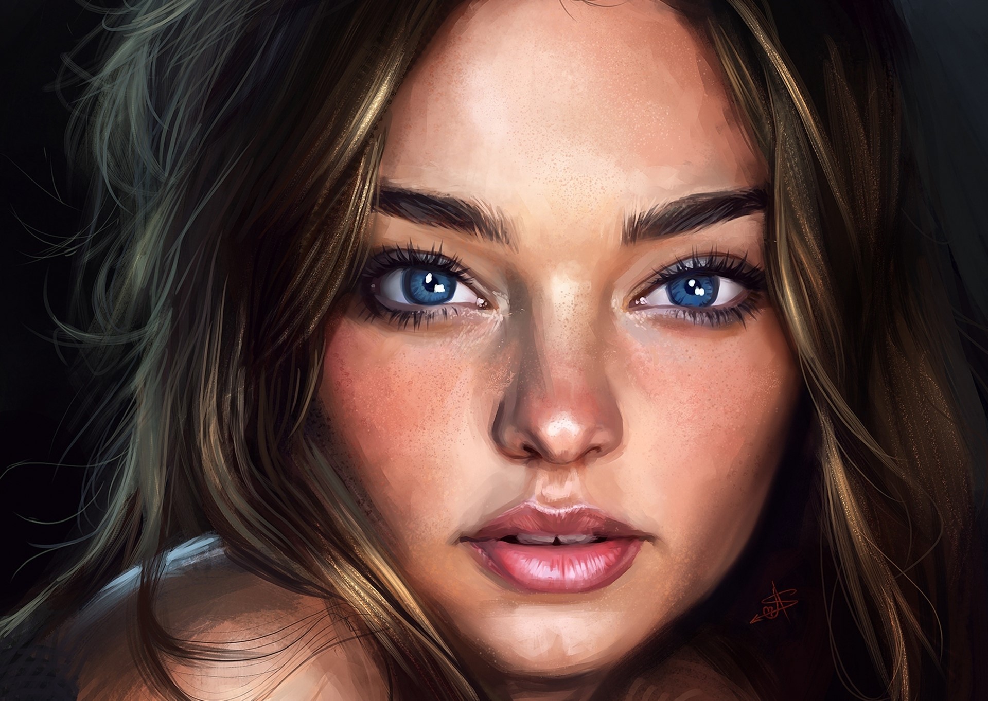 miranda kerr, celebrities, girls, artist, digital art, deviantart, HD Wallpaper