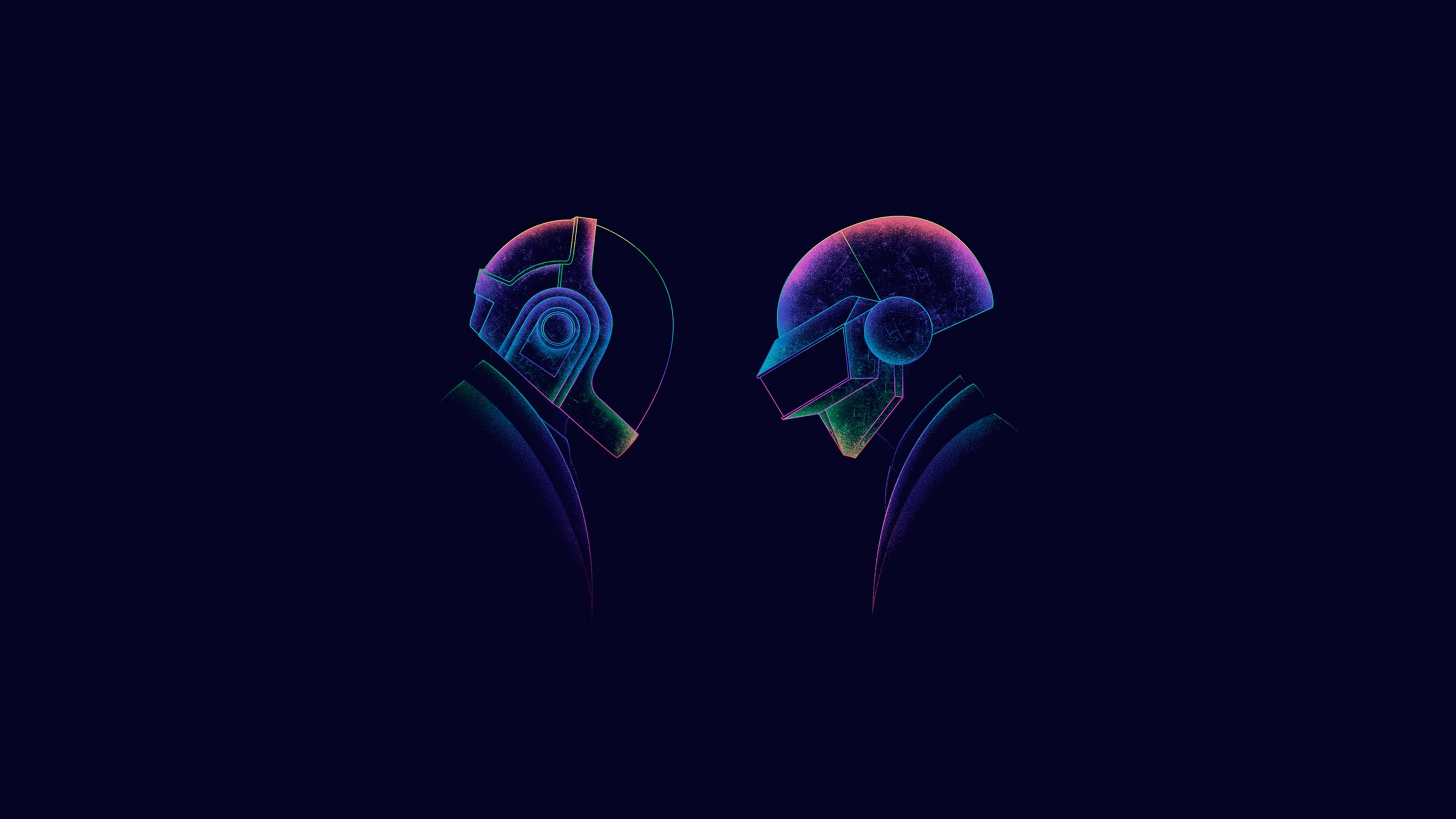 daft punk, minimalism, music, HD Wallpaper