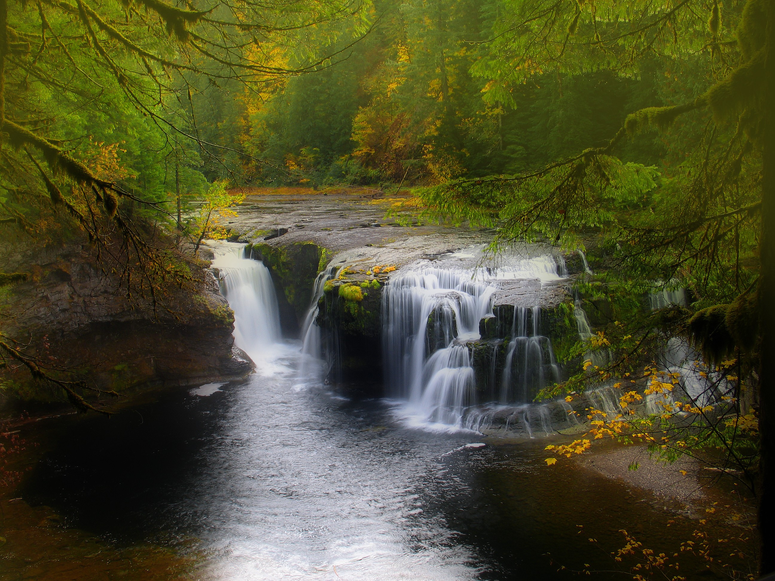 waterfall, nature, HD Wallpaper