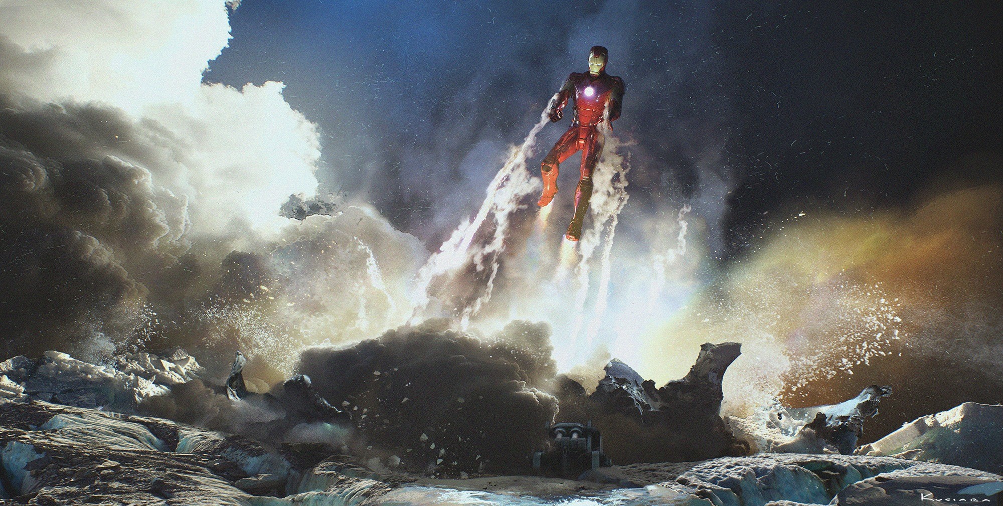 iron man, super heroes, marvel, artist, HD Wallpaper