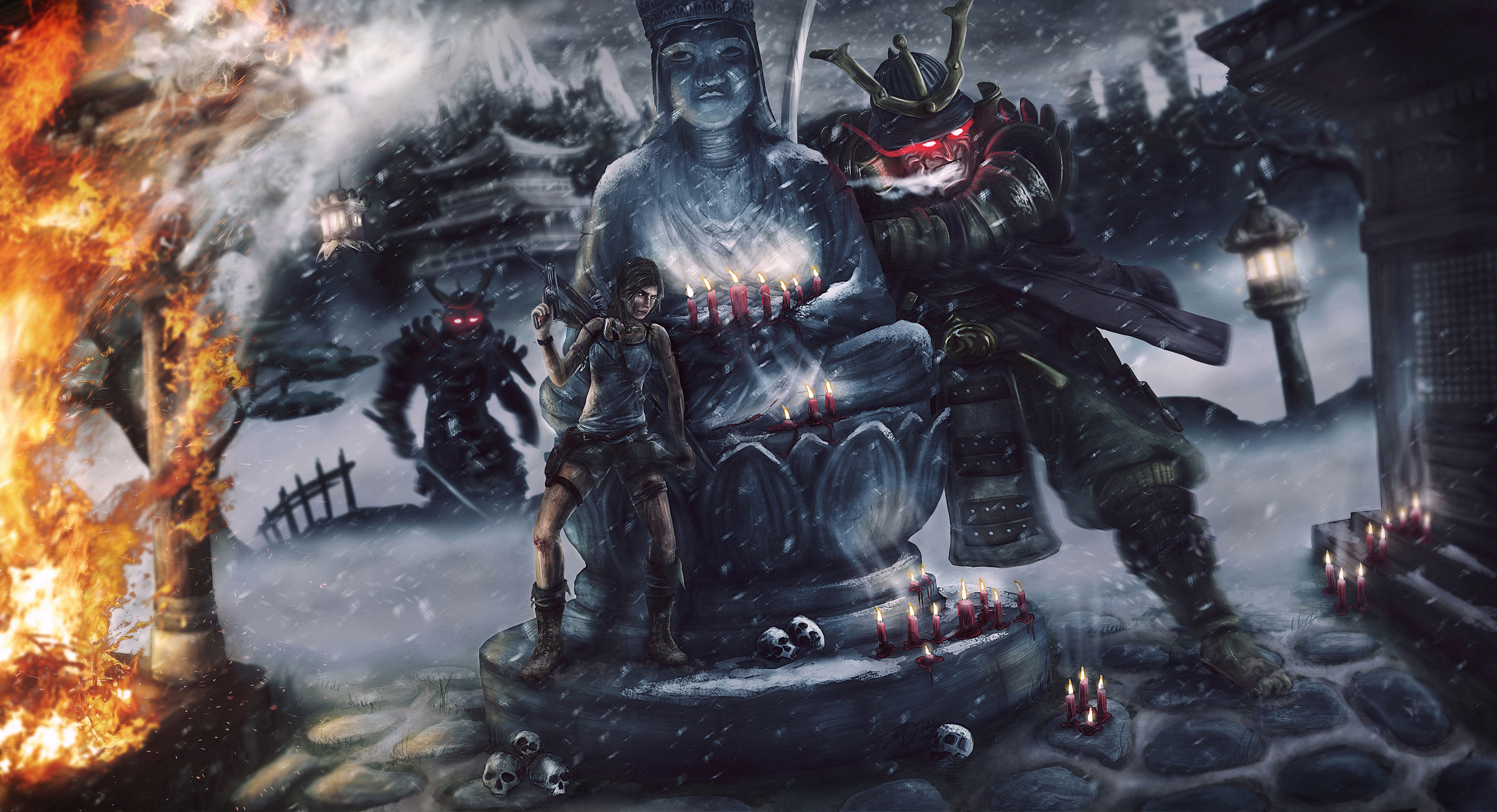 tomb raider, games, xbox games, ps games, pc games, artist, deviantart, HD Wallpaper