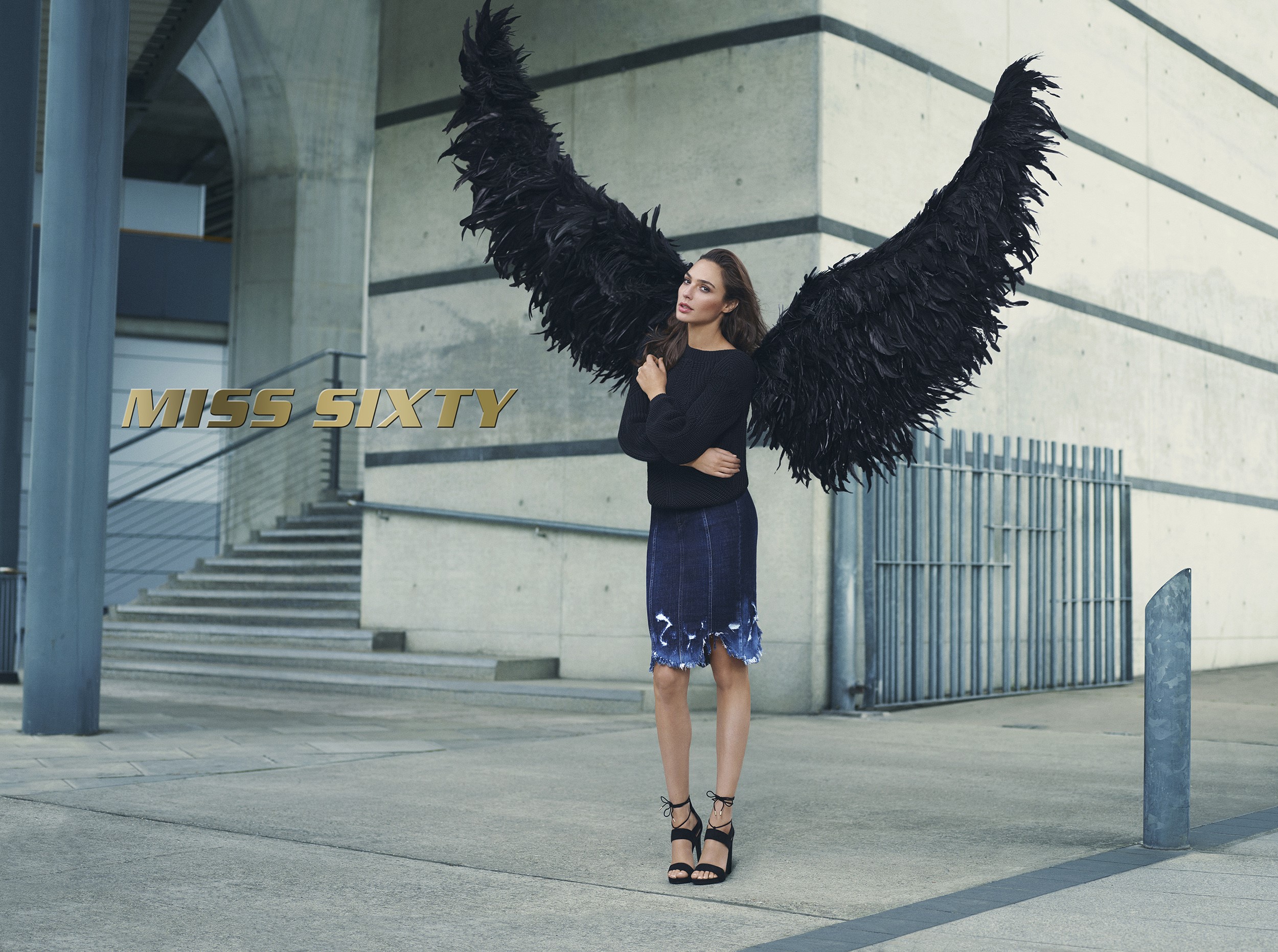 gal gadot, celebrities, girls, photoshoot, wings, HD Wallpaper