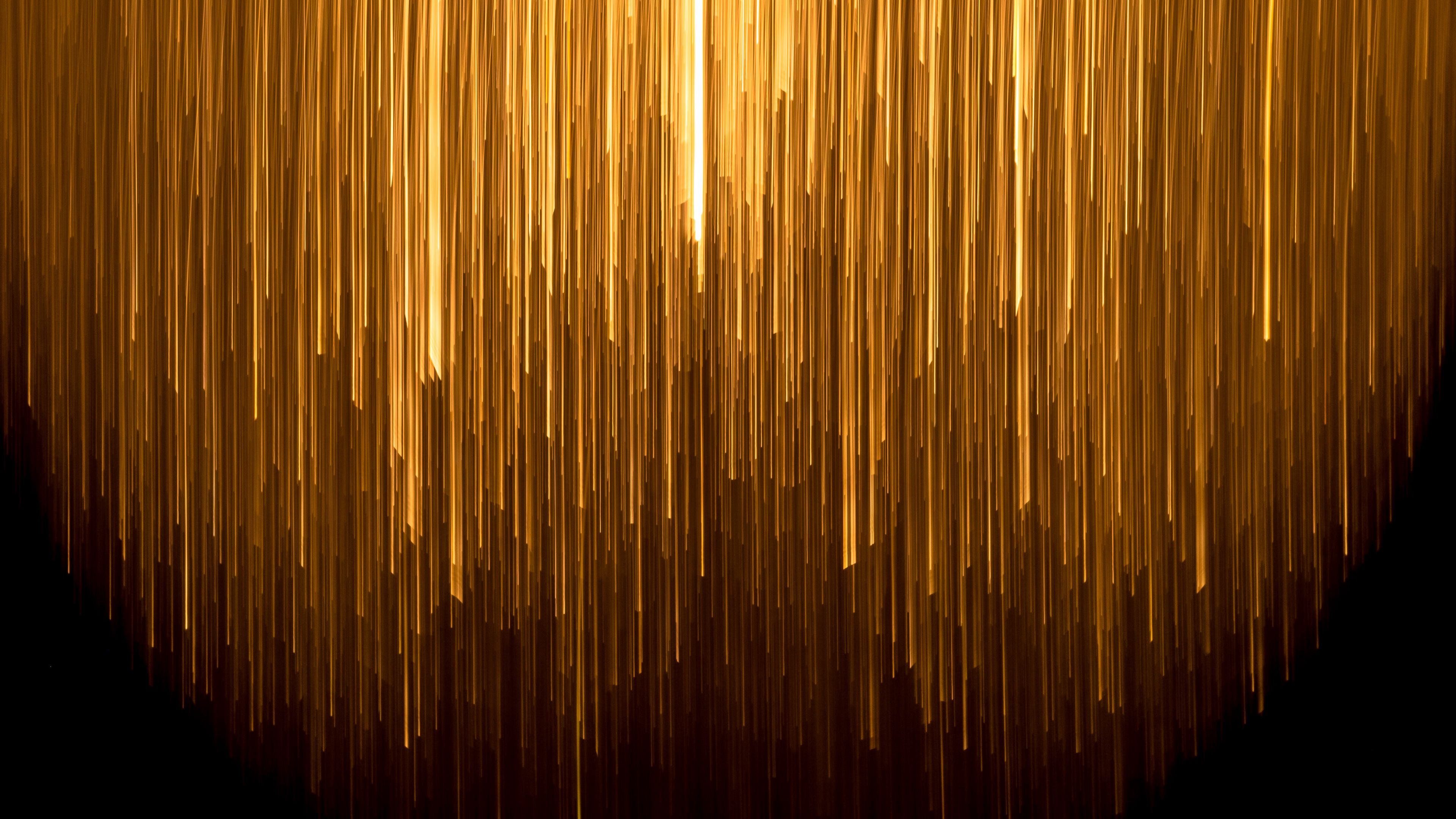 glitch, distortion, lines, brown, abstraction, 4k, HD Wallpaper