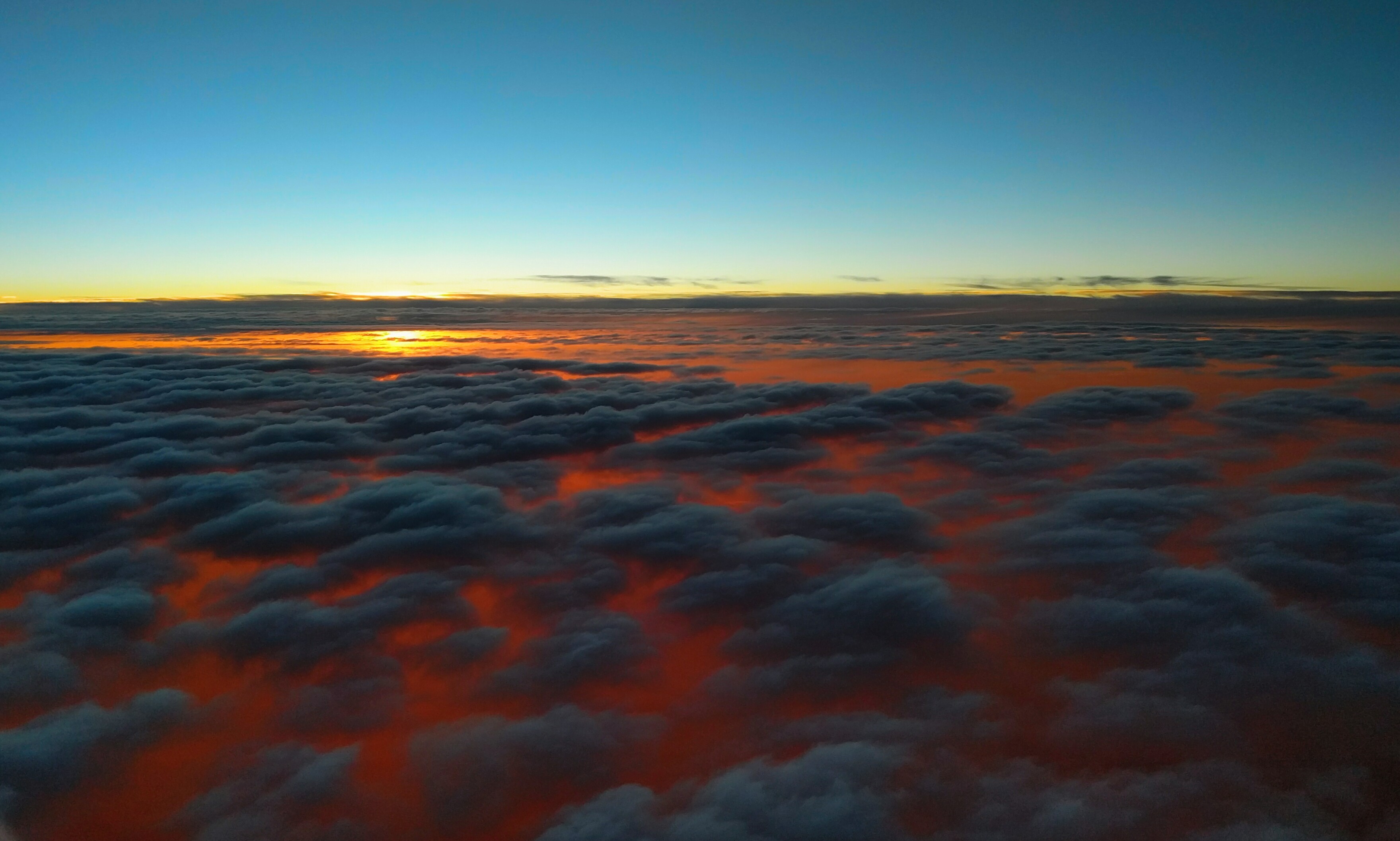 sunset, clouds, nature, photography, HD Wallpaper