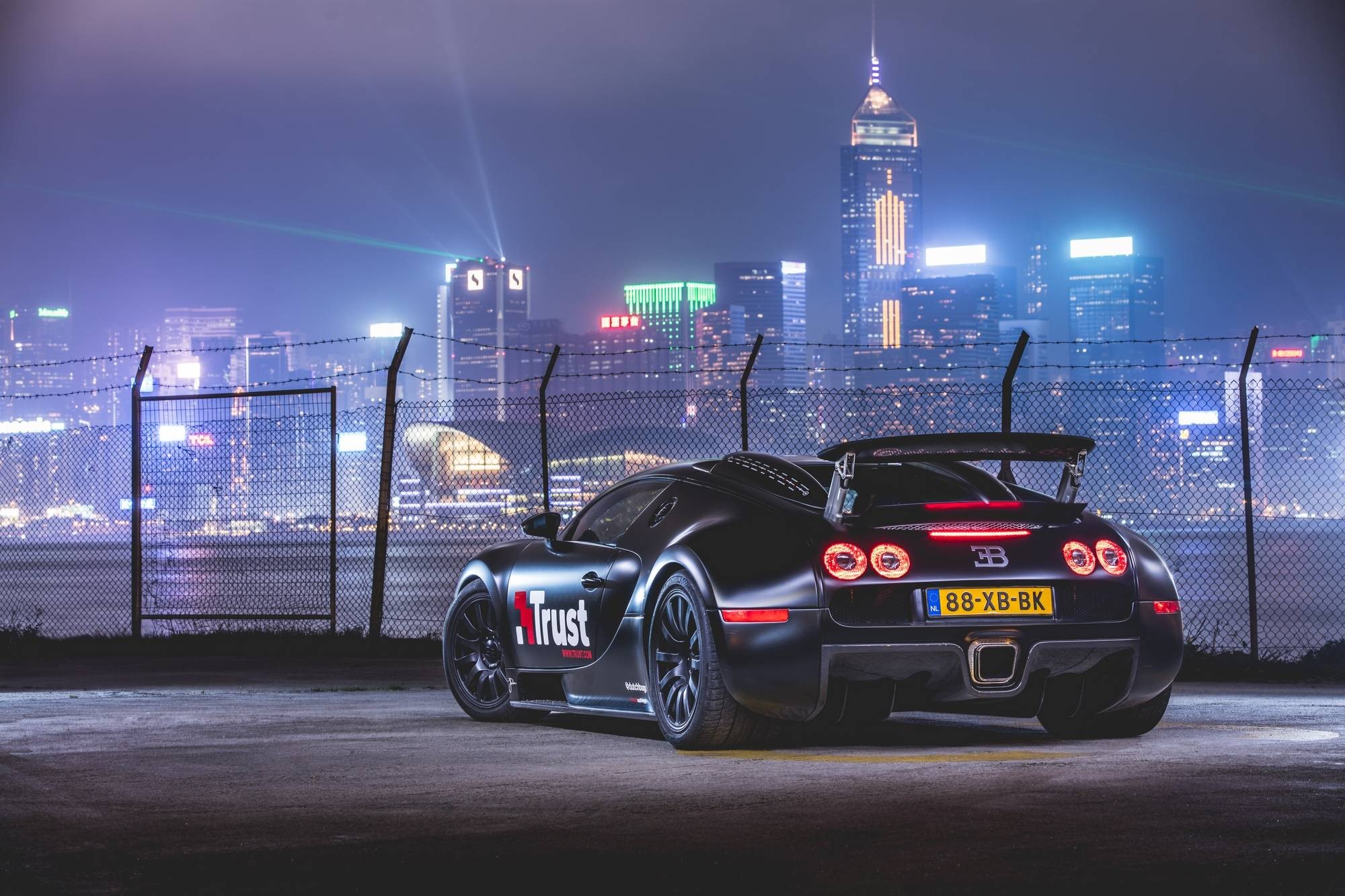 bugatti veyron, cars, hong kong, HD Wallpaper