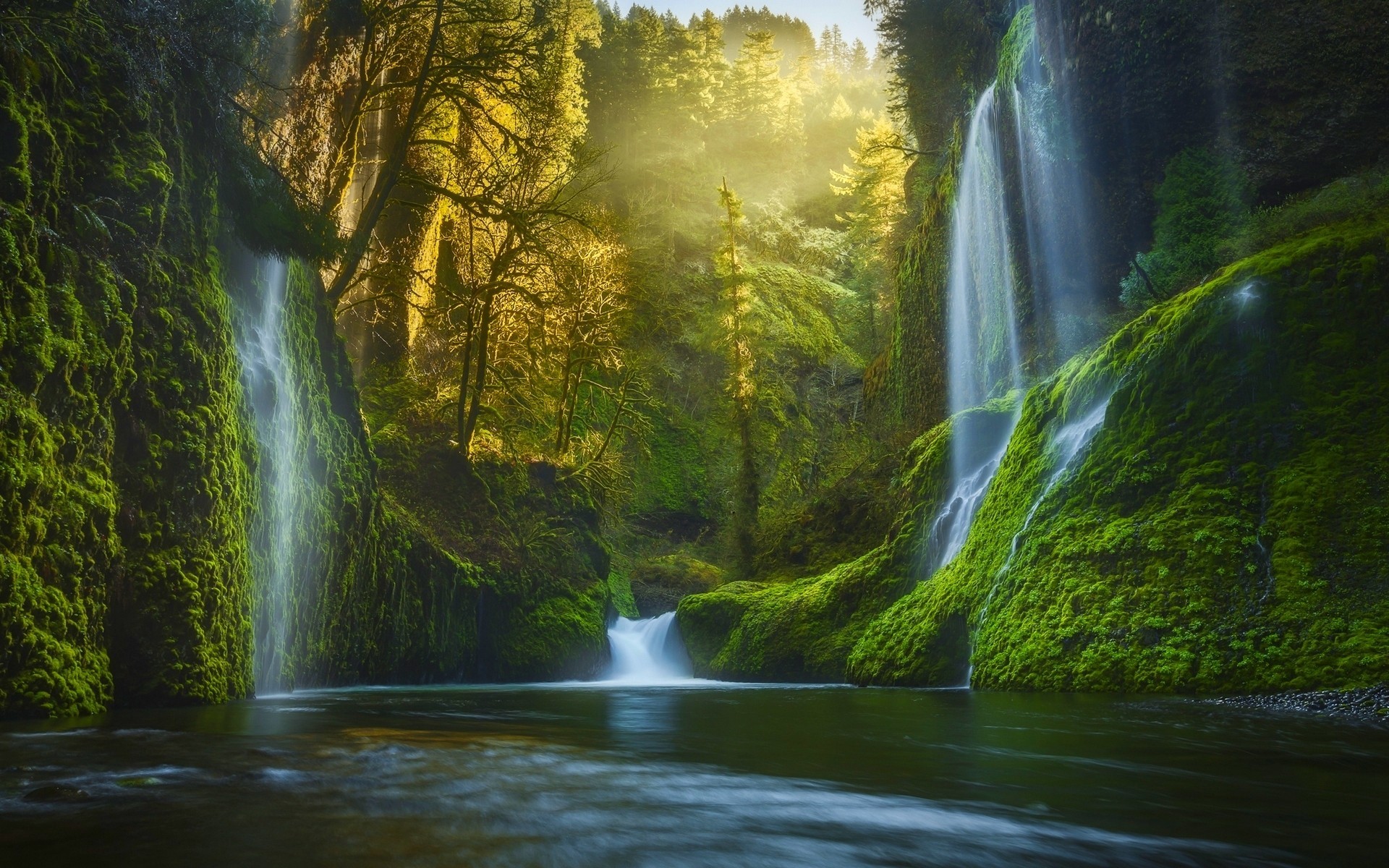 waterfall, nature, HD Wallpaper
