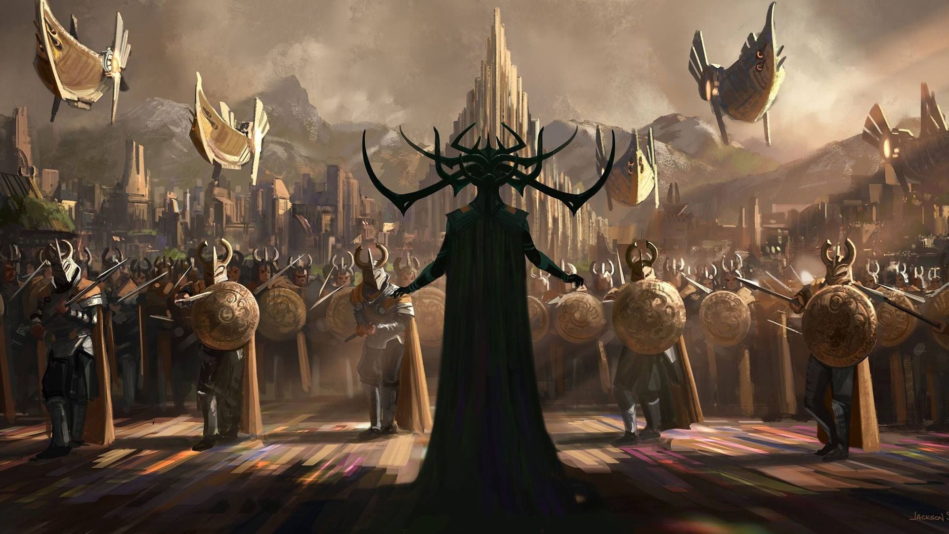 thor, super heroes, concept art, HD Wallpaper