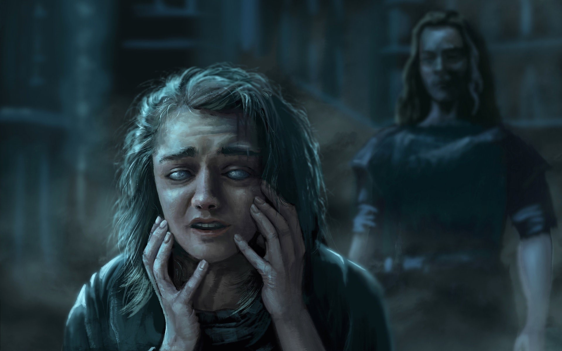 arya stark, game of thrones, tv shows, artist, HD Wallpaper