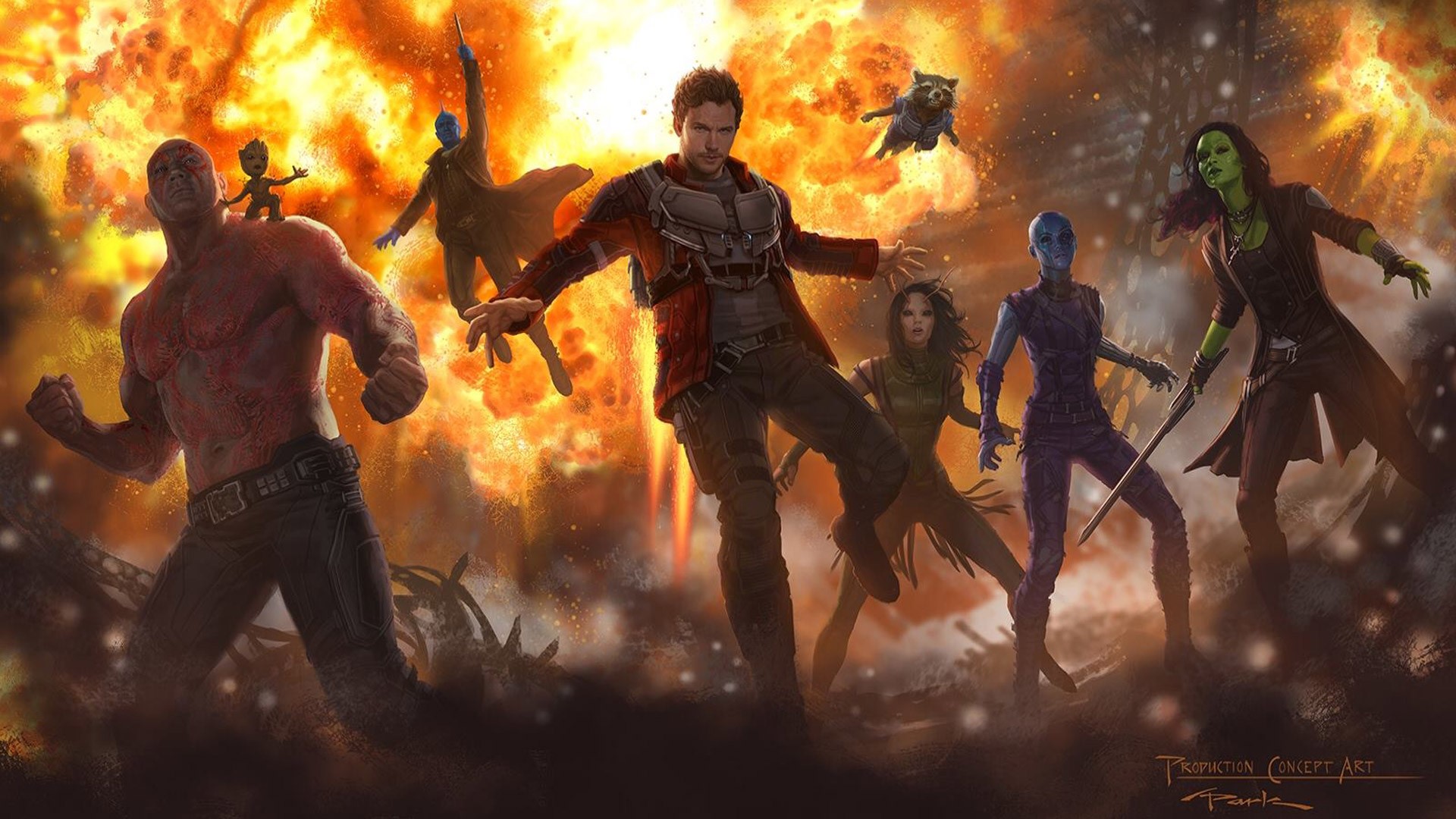 guardians of the galaxy, movies, concept art, artist, HD Wallpaper