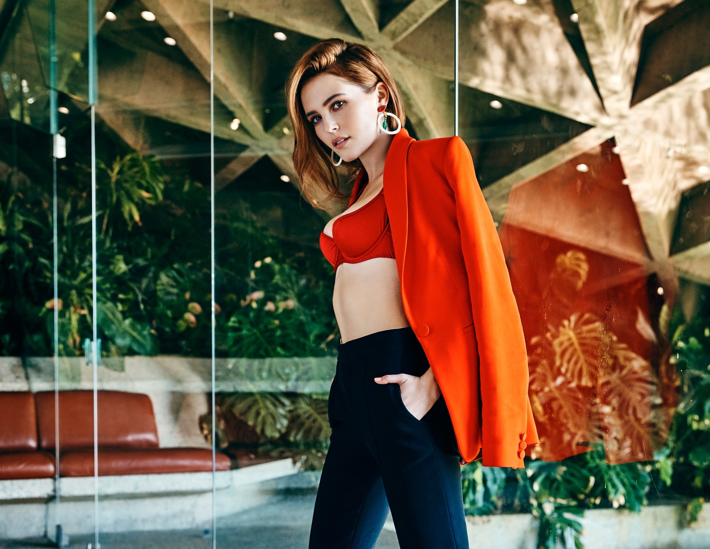 zoey deutch, celebrities, girls, HD Wallpaper