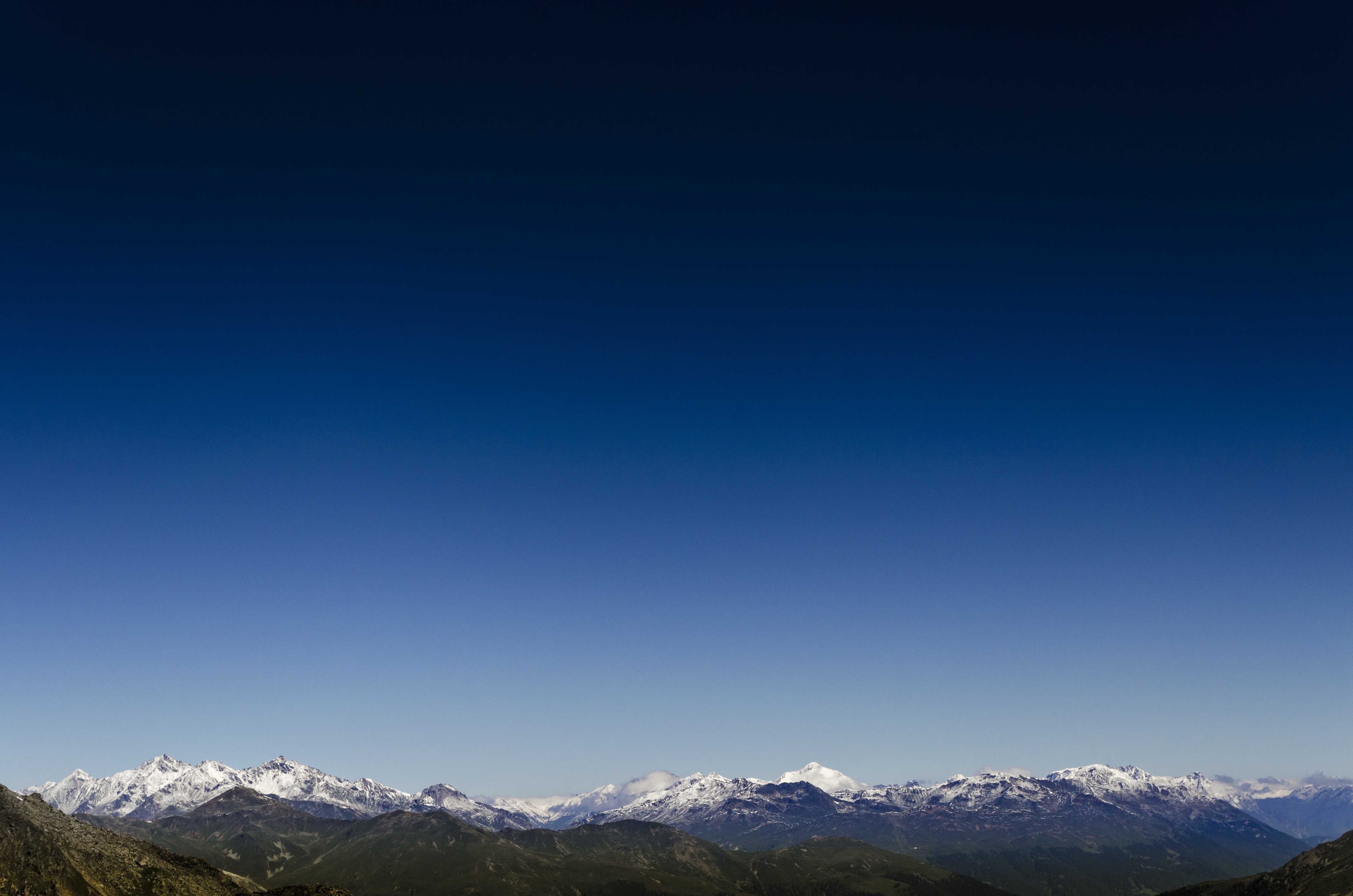 nature, snow, sky, 4k, HD Wallpaper