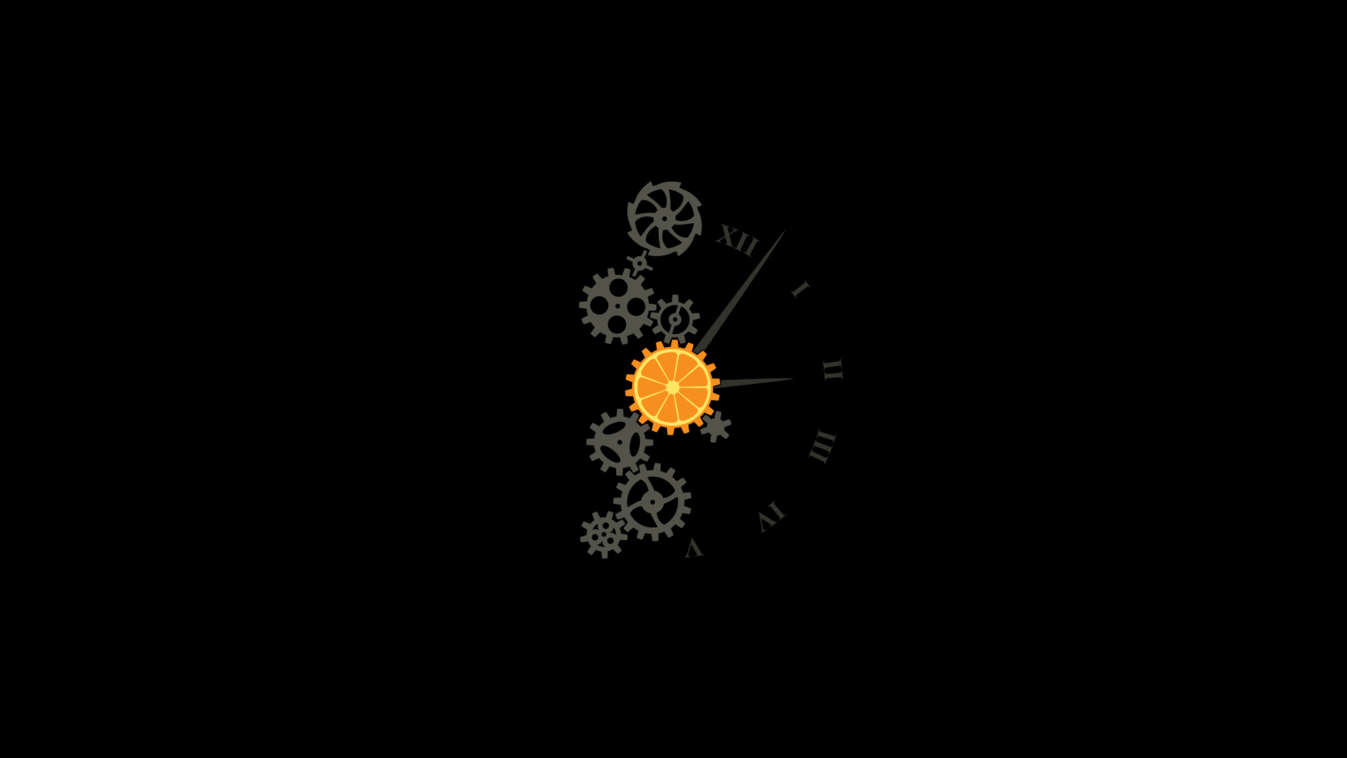 clock, artwork, artist, minimalism, HD Wallpaper