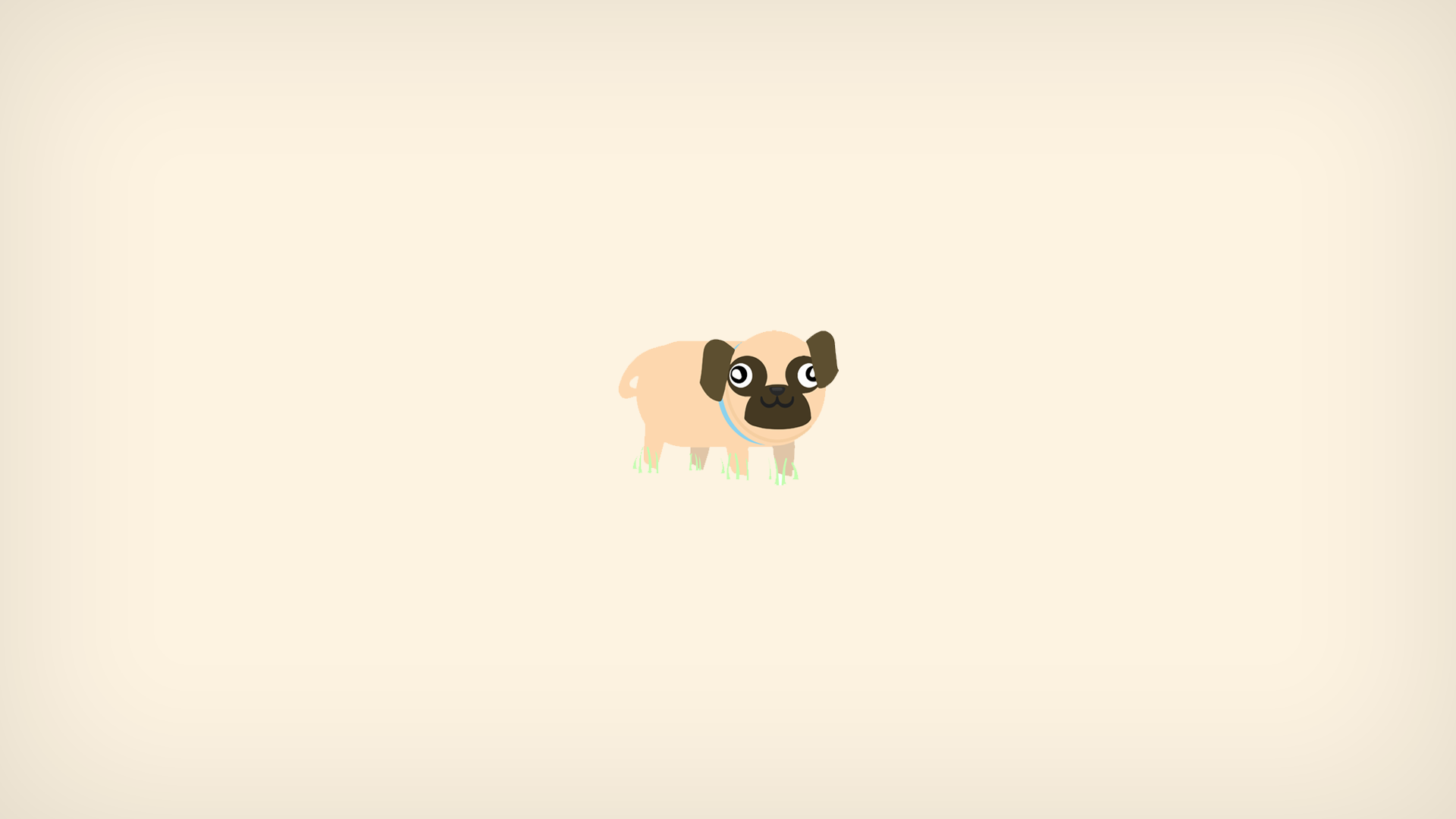 pug, dog, artist, minimalism, HD Wallpaper