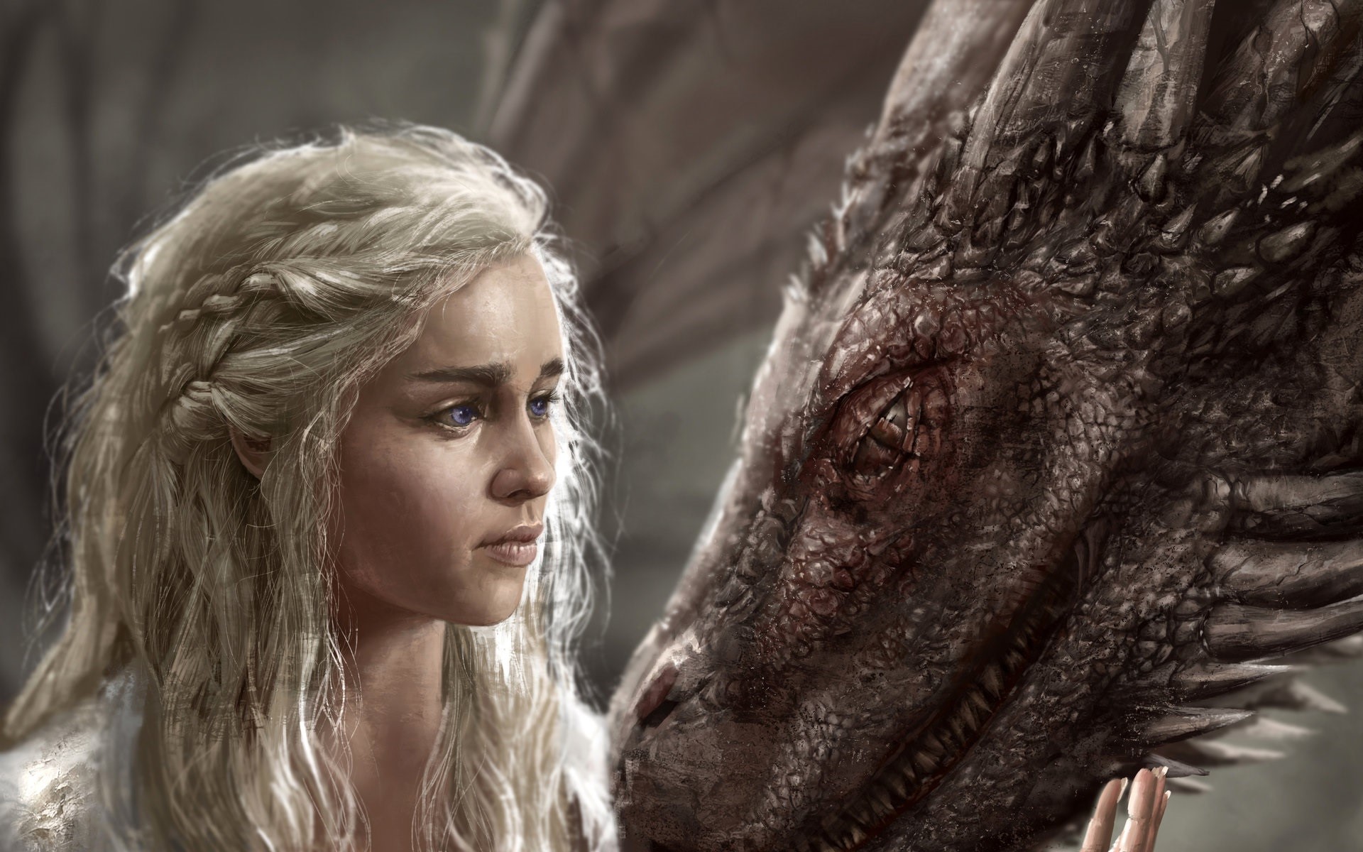 emilia clarke, game of thrones, tv shows, celebrities, artist, digital art, HD Wallpaper