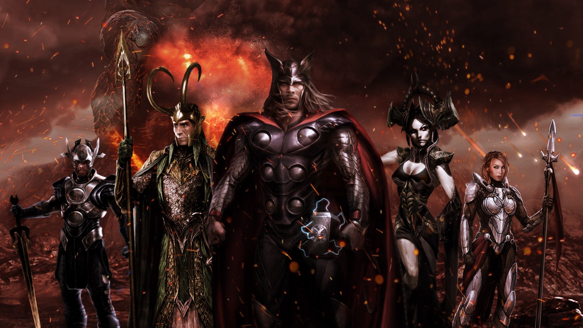 thor ragnarok, movies, 2017 movies, thor, deviantart, HD Wallpaper