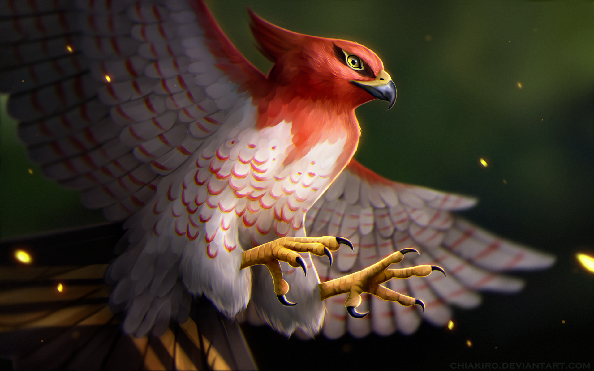 pokemon, artist, bird, digital art, HD Wallpaper