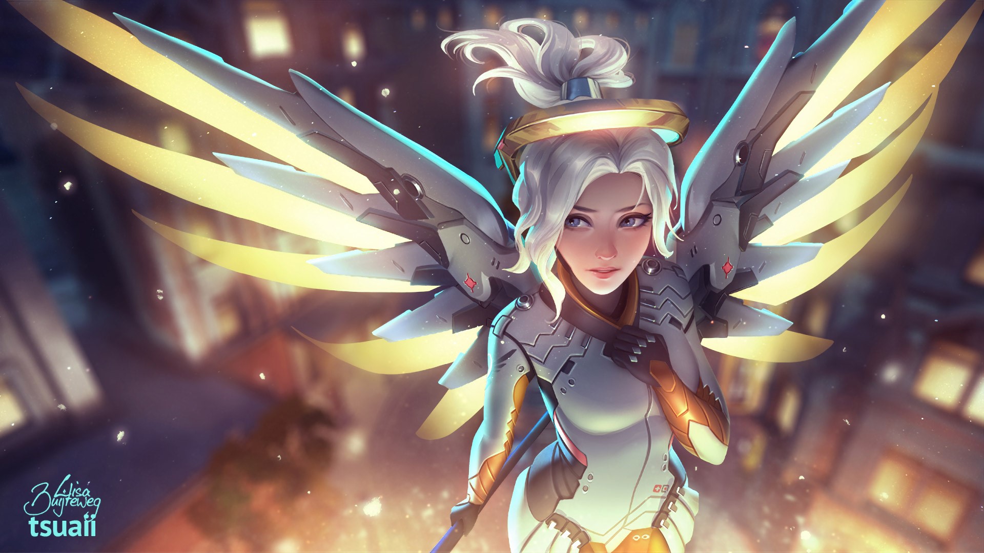 mercy overwatch, overwatch, games, xbox games, ps games, pc games, deviantart, HD Wallpaper