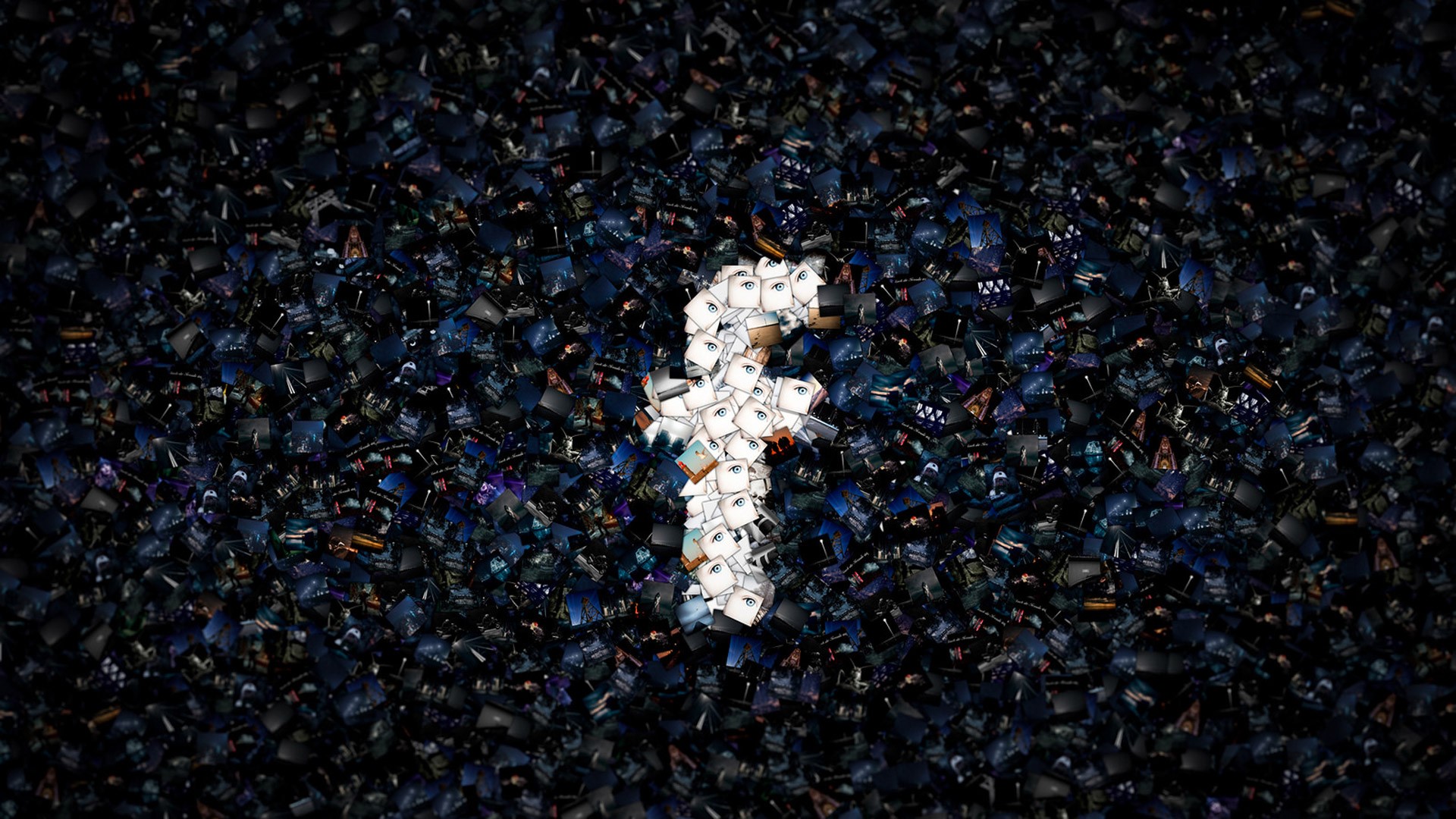 facebook, digital art, logo, artist, HD Wallpaper