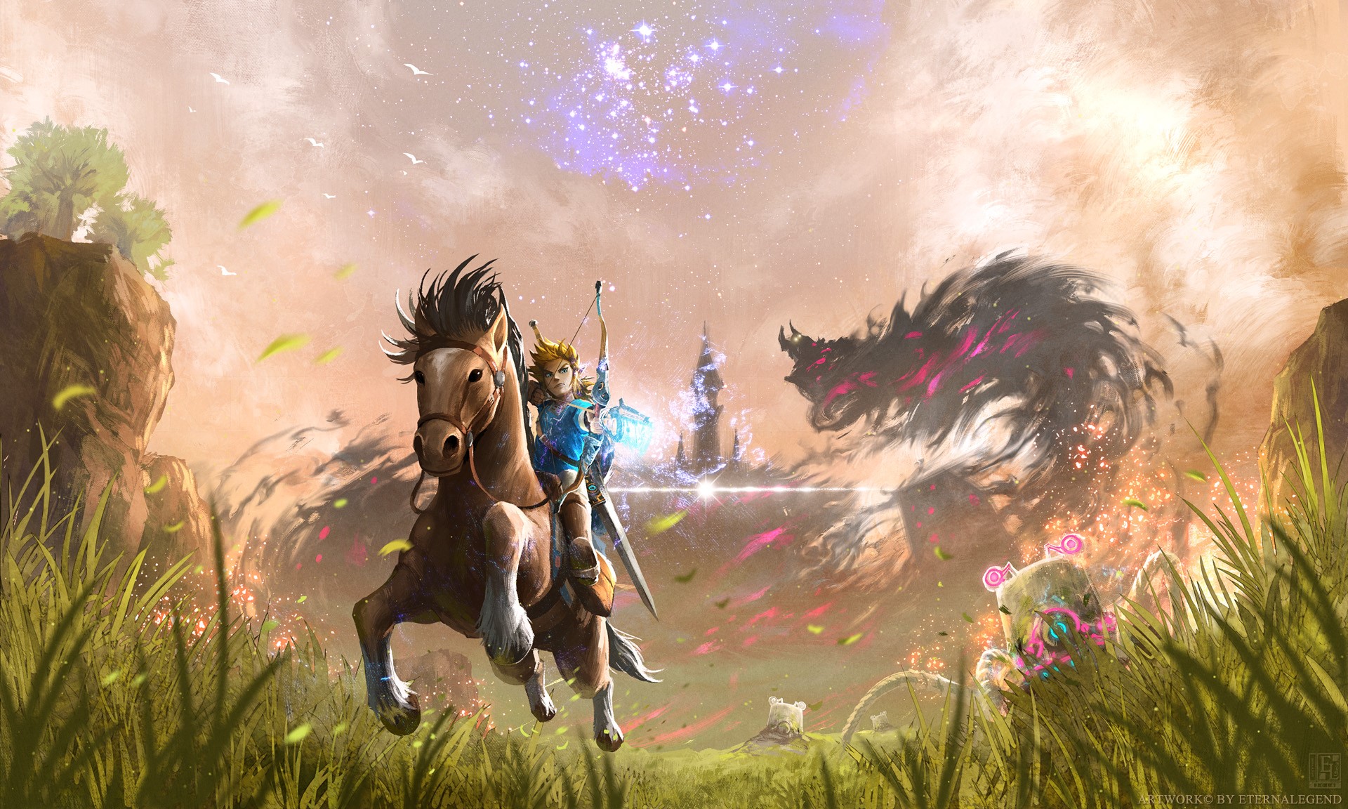 the legend of zelda, games, 2017 games, deviantart, HD Wallpaper