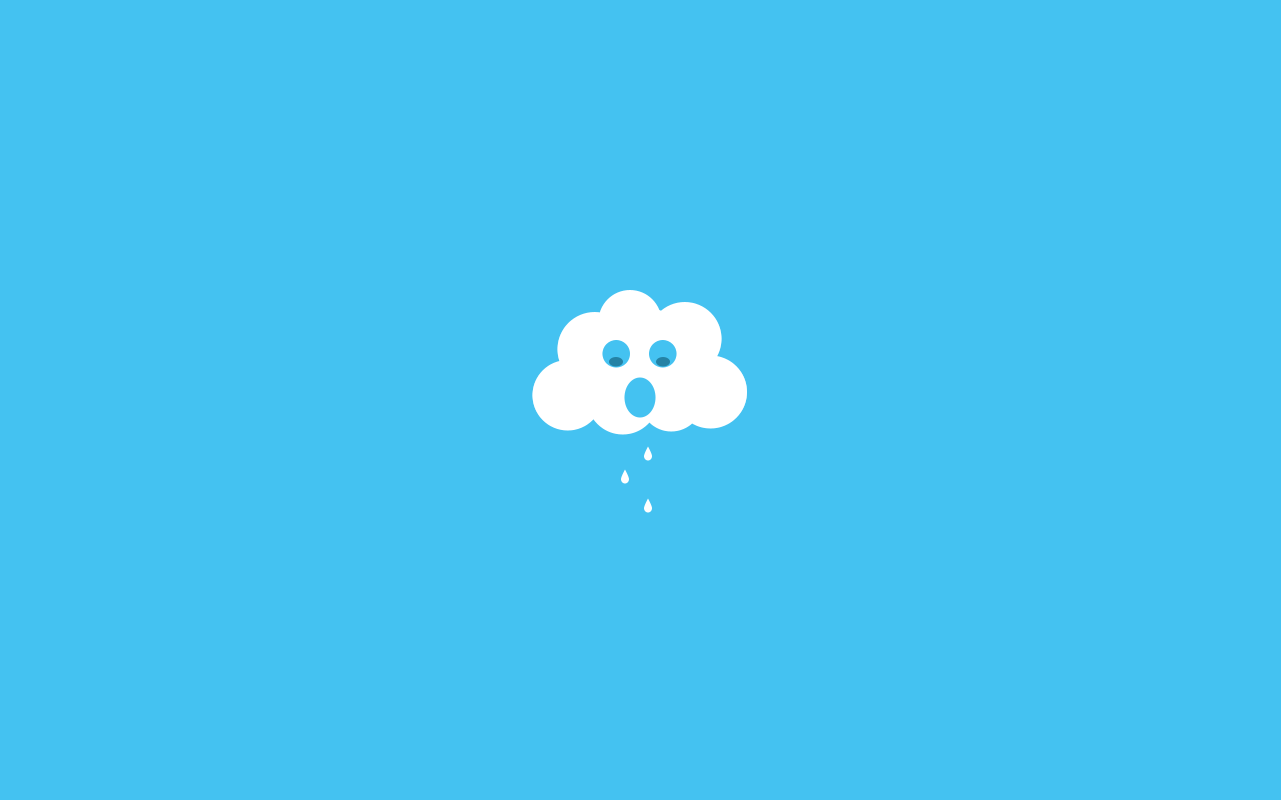 rain, clouds, minimalism, artist, HD Wallpaper