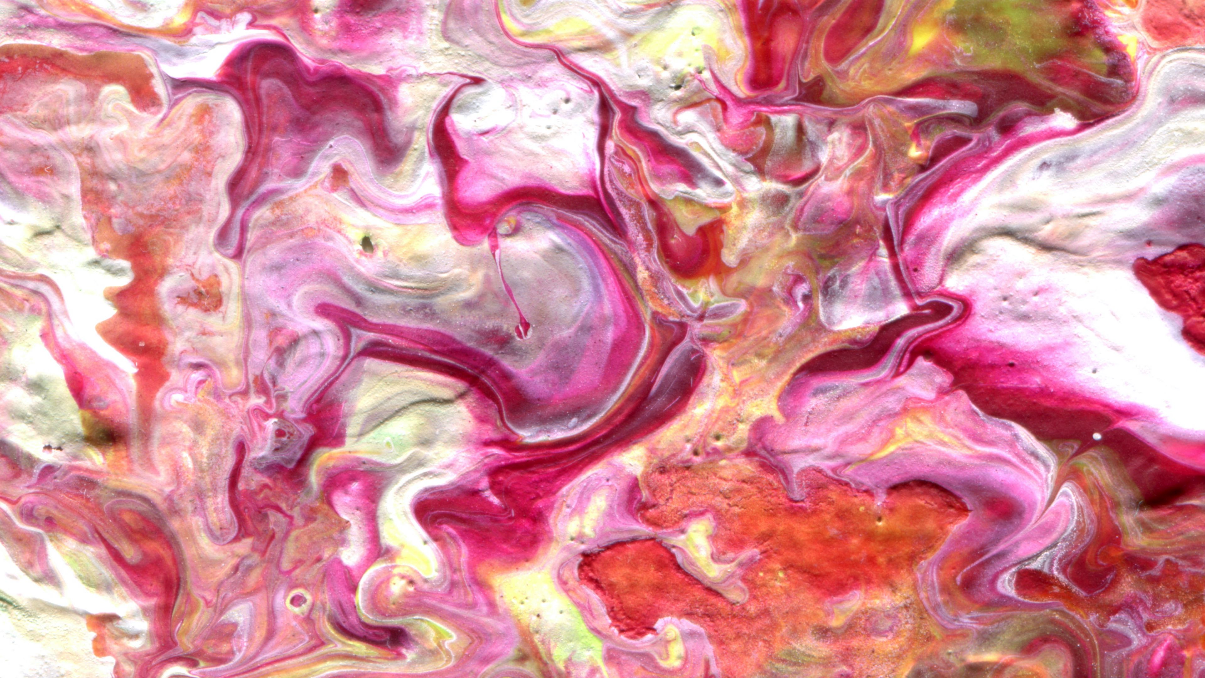 paint, stains, multi-colored, fluid art, 4k, HD Wallpaper
