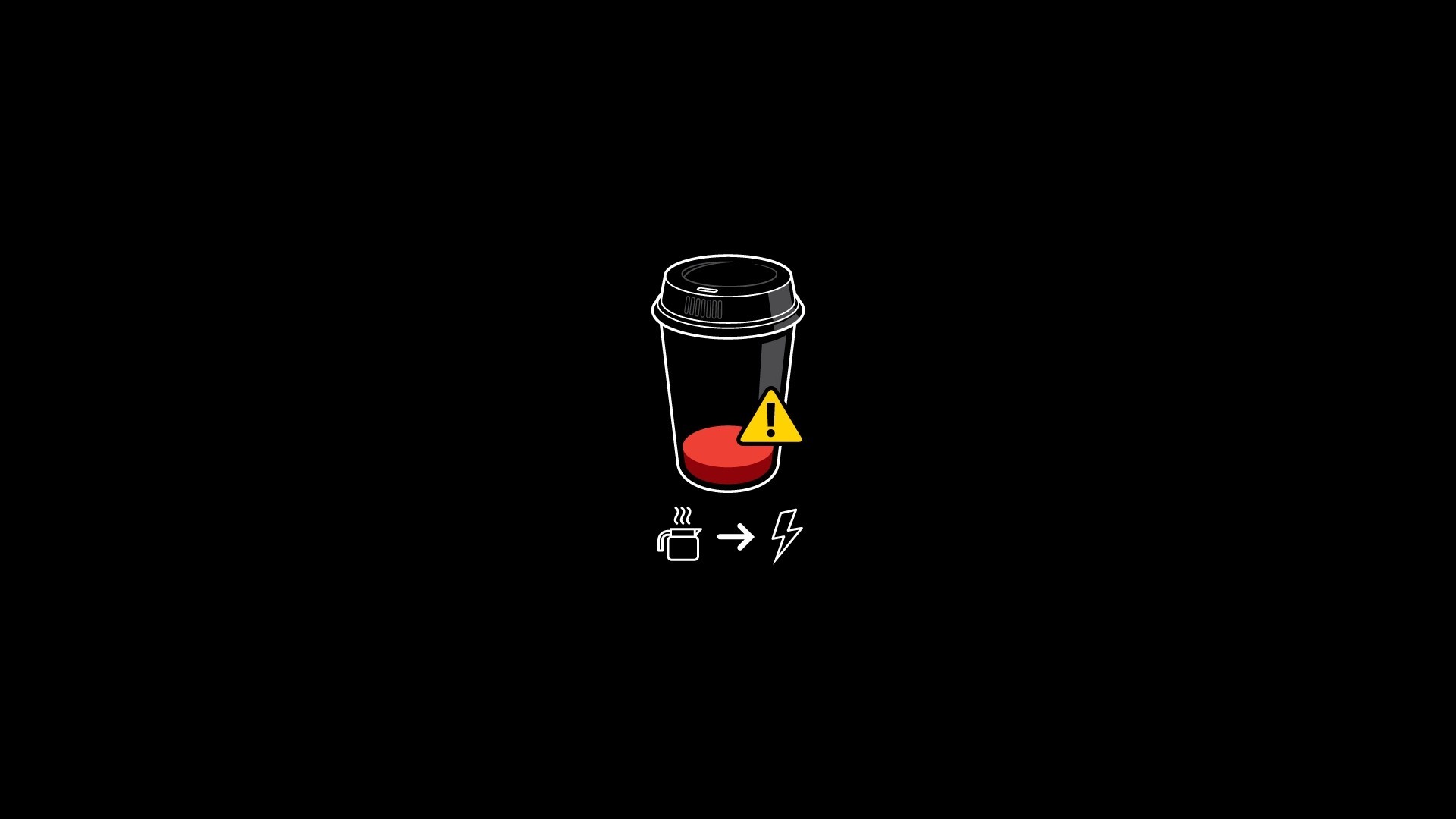 coffee, minimalism, artist, HD Wallpaper