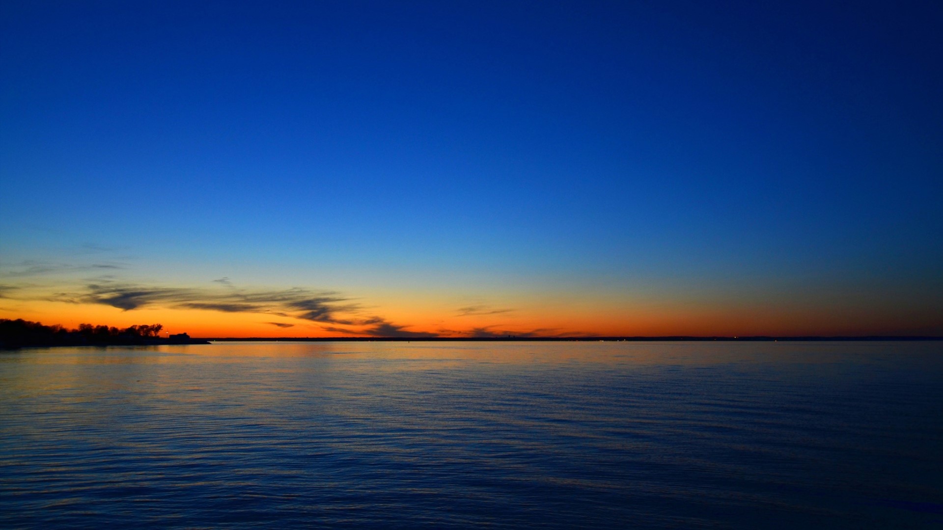sunset, sea, nature, HD Wallpaper