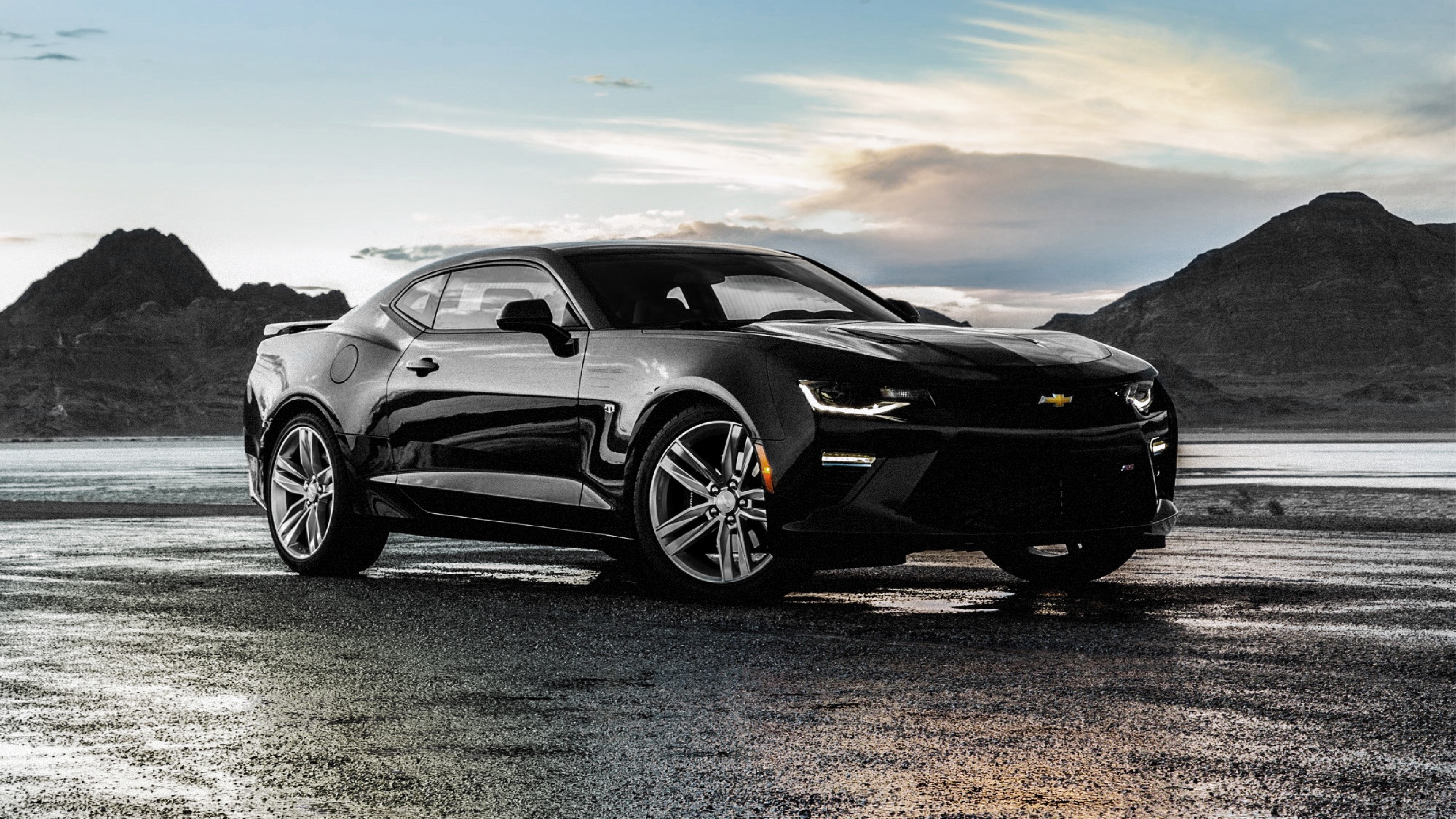 chevrolet, camaro, cars, racing, new, 2016, black, 4k, HD Wallpaper