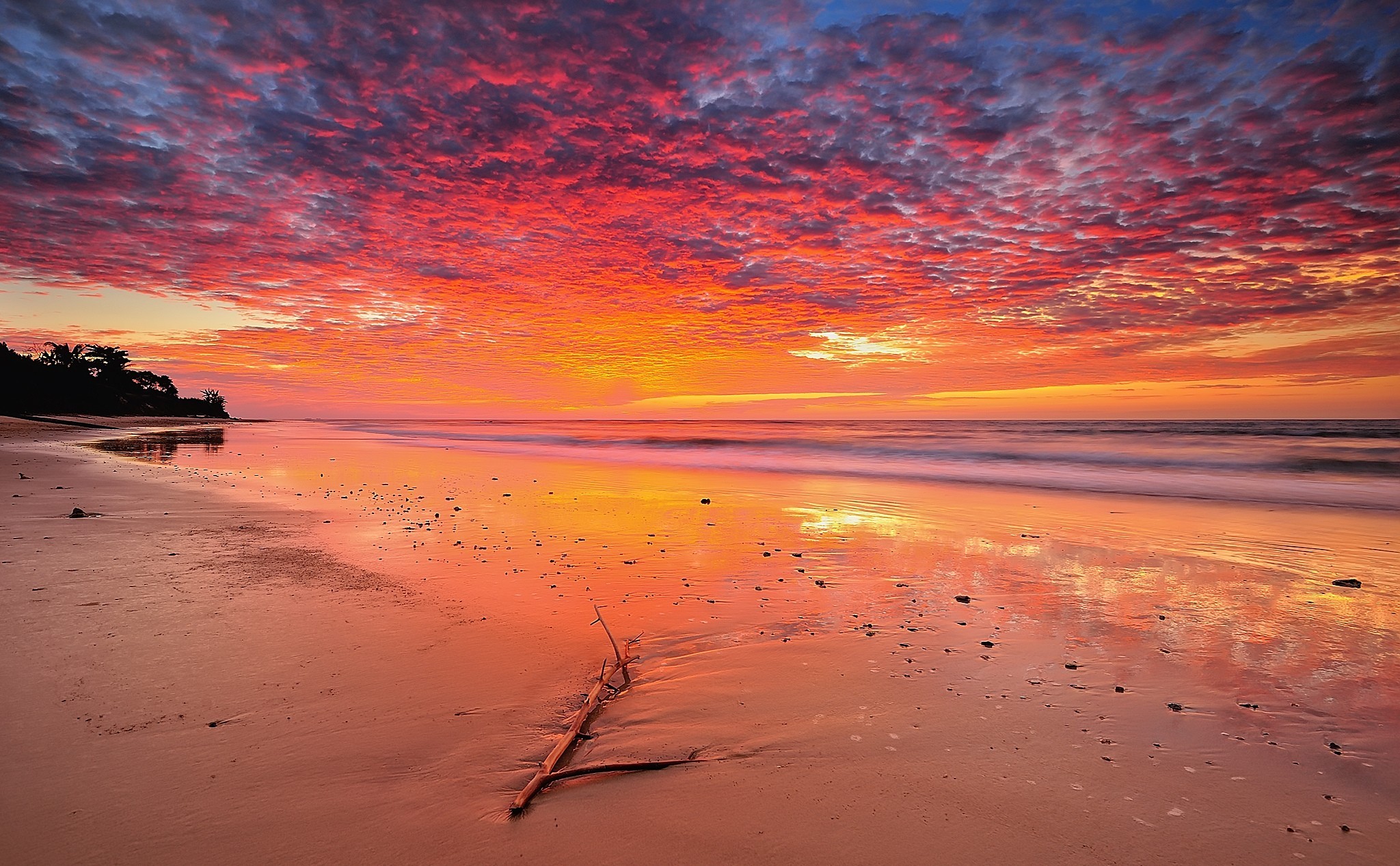 nature, sky, clouds, beach, HD Wallpaper
